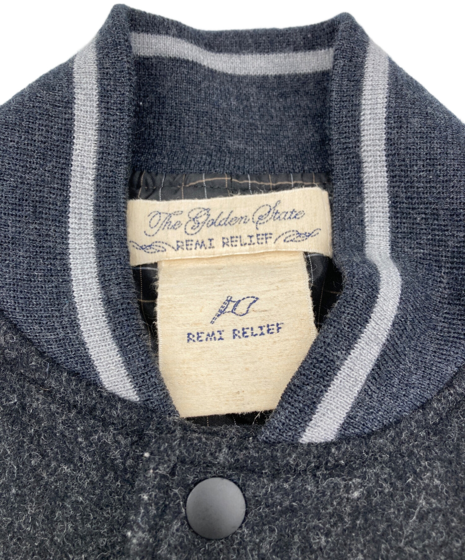 中古・古着通販】REMI RELIEF (レミレリーフ) メルトン切替スタジャン