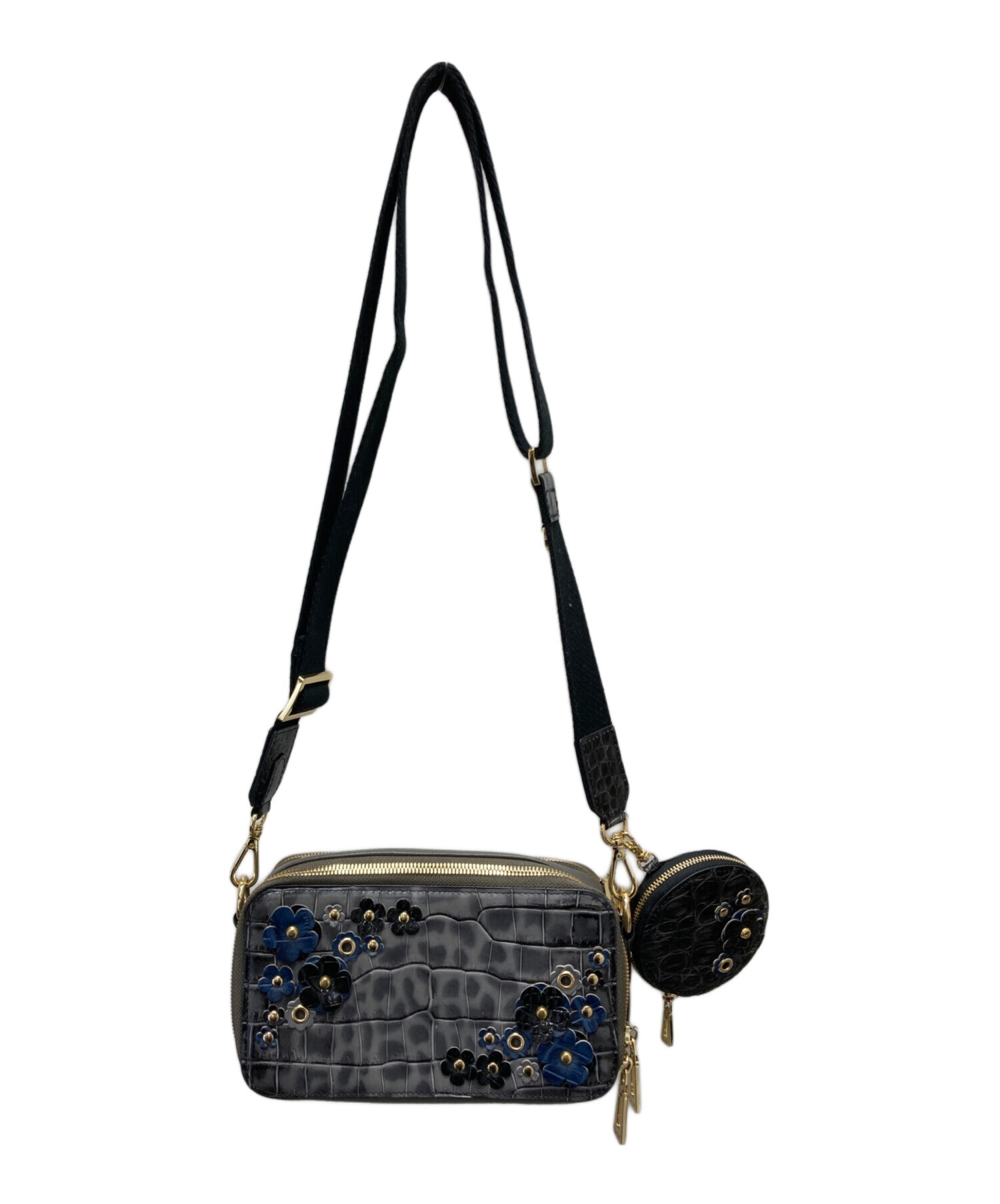 中古・古着通販】LEATHER JEWELS (レザージュエルズ) フラワーモチーフ