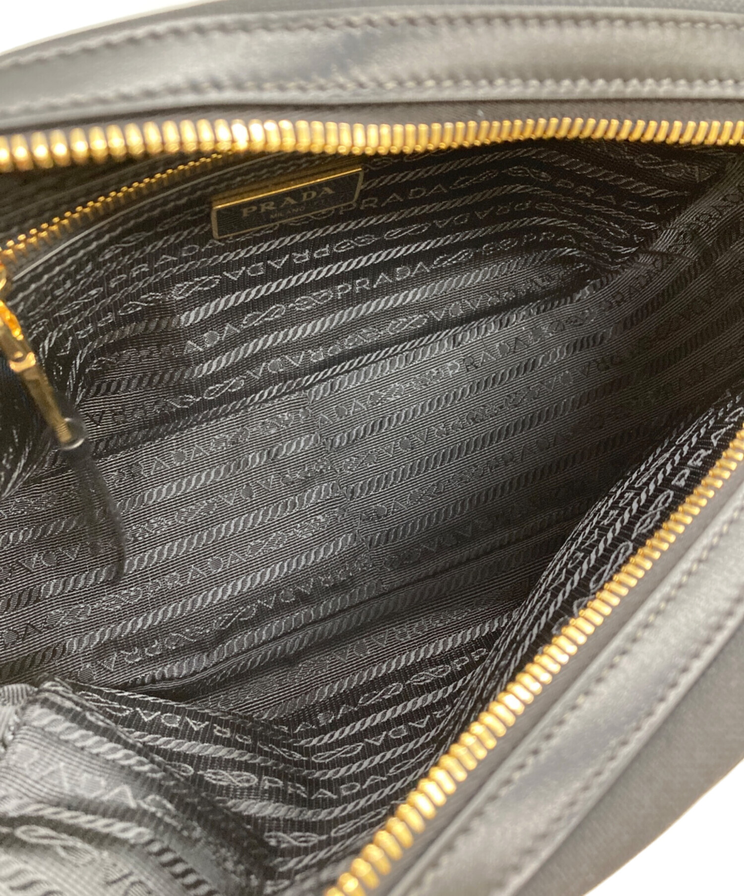 中古・古着通販】PRADA (プラダ) ロゴジャガードショルダーバッグ