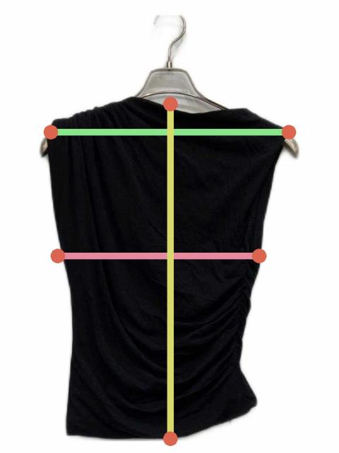 中古・古着通販】MARNO (マーノ) MAYA TOPS ブラック サイズ:FREE 未