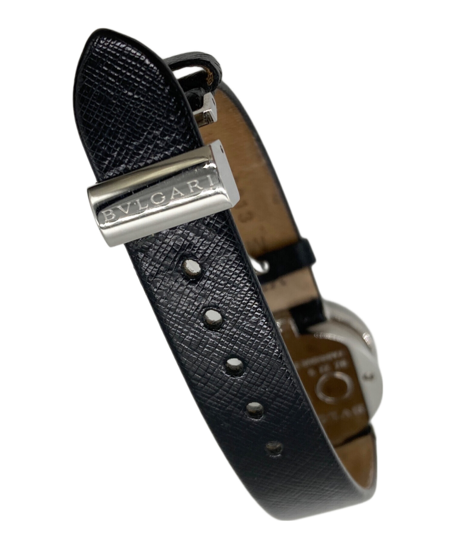 【ブルガリ　時計】BVLGARI B.zero1 ブラックレザー 時計　中古 BVLGARI ブルガリ 時計 B-zero1 ダブルハート BZ30S ブラック