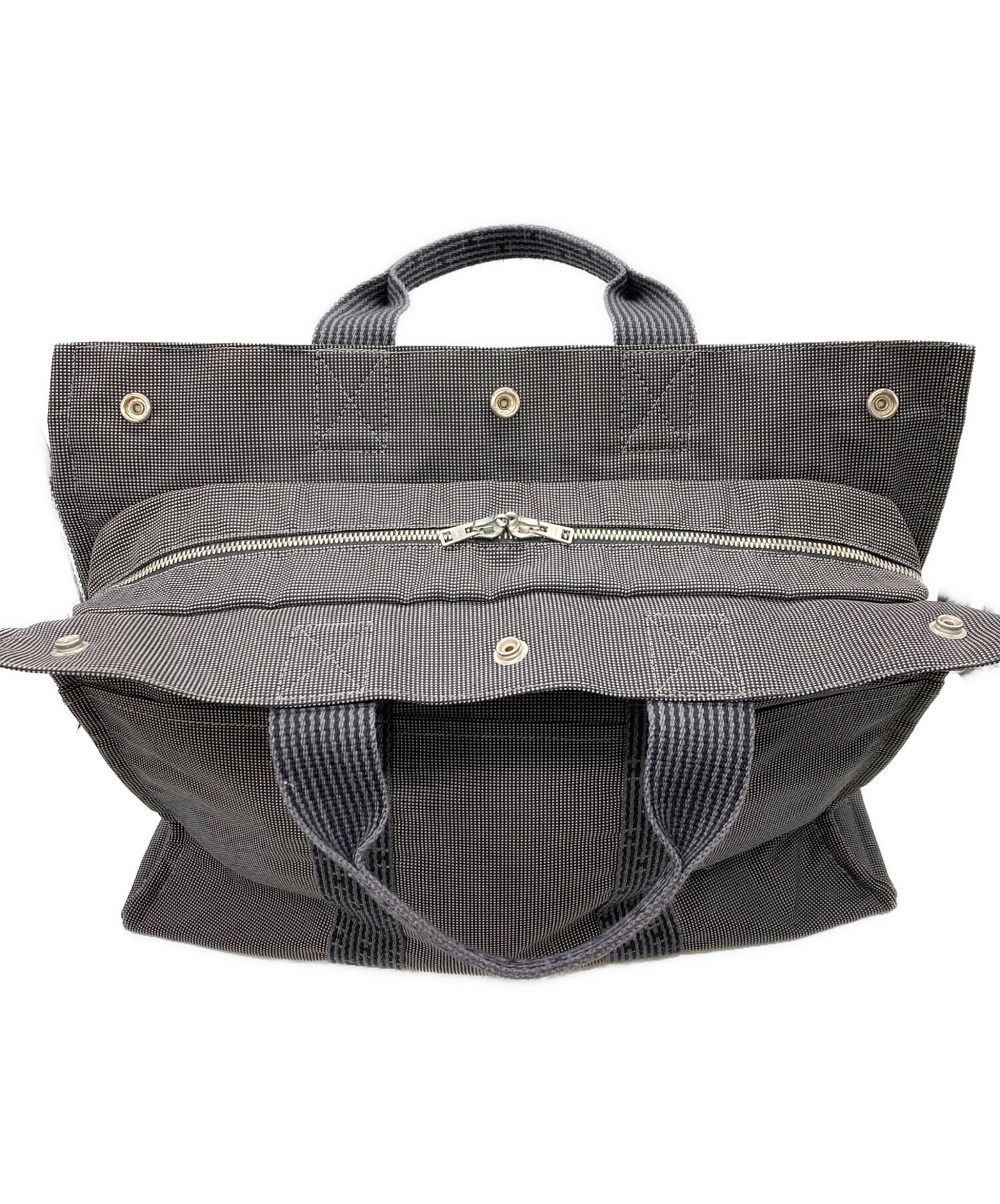 【中古】エルメス HERMES エールライン トートMM HERMES エルメス エールライン トート MM バッグ ブラウン系