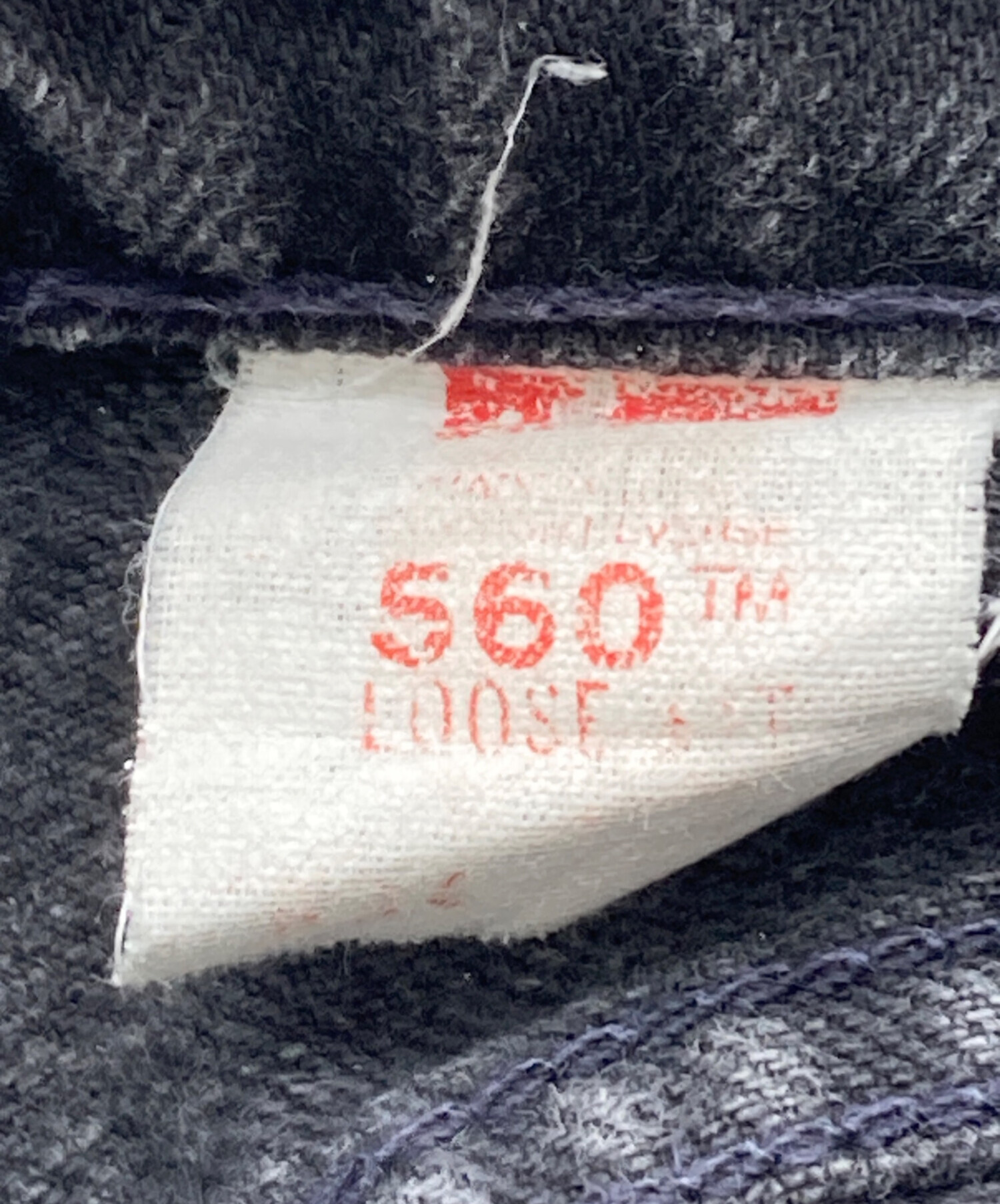中古・古着通販】LEVI'S (リーバイス) 560デニムハーフパンツ ブラック