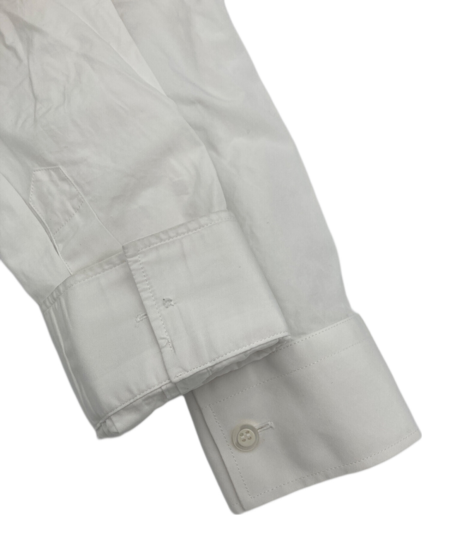 中古・古着通販】PRADA (プラダ) コットンポプリンシャツ ホワイト