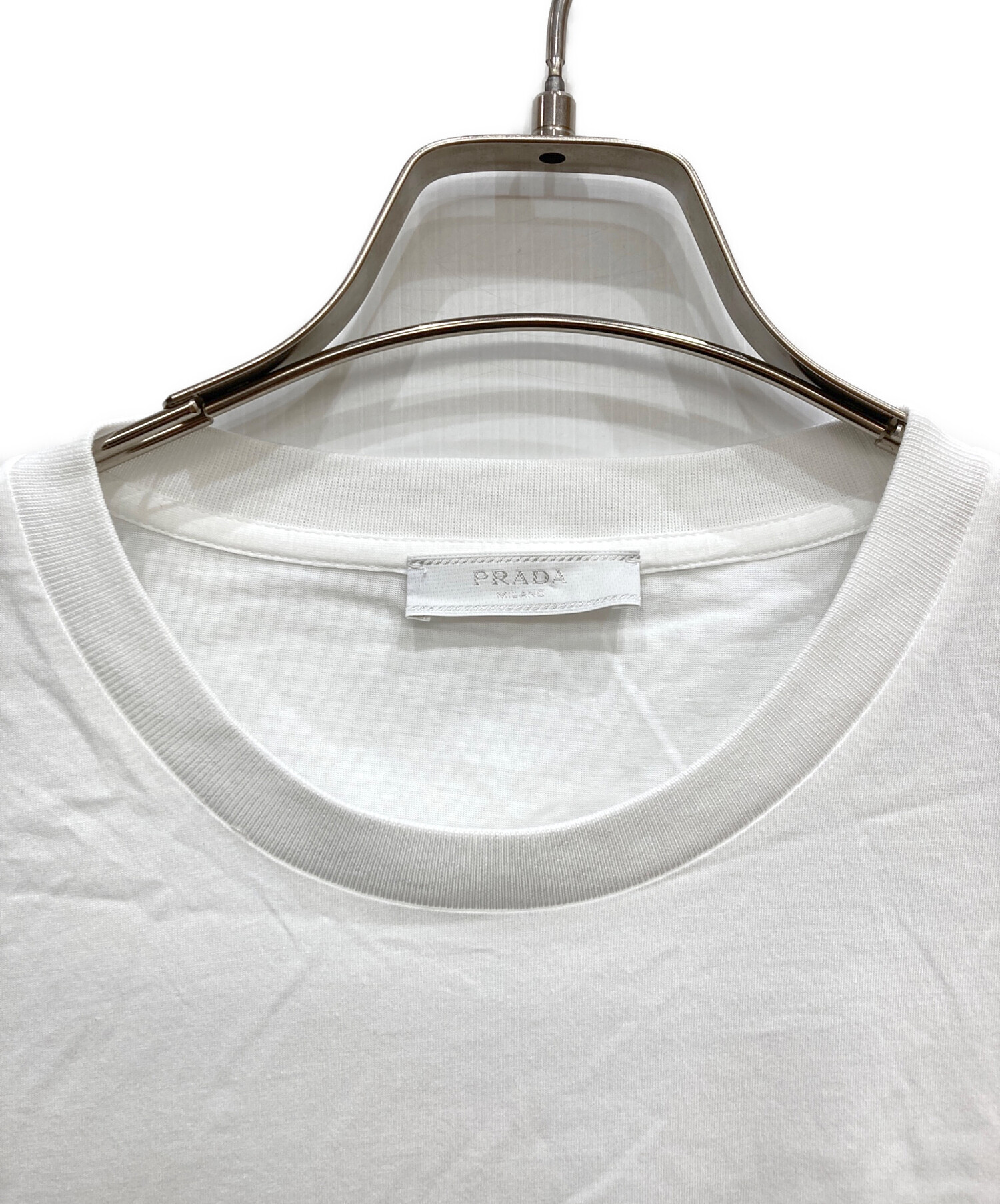 中古・古着通販】PRADA (プラダ) JERSEY TEE ホワイト サイズ:XL