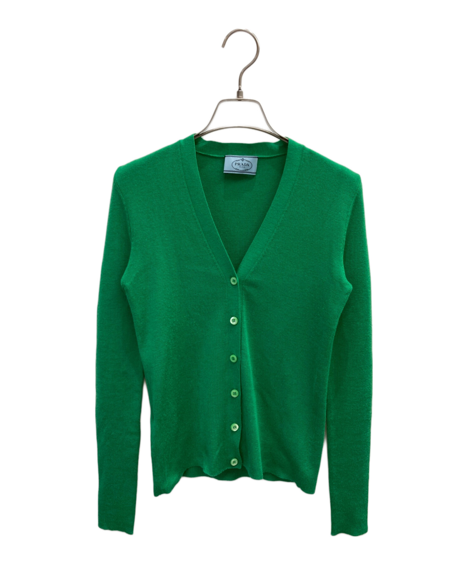 中古・古着通販】PRADA (プラダ) カシミヤ×シルクニットカーディガン 中古・古着通販】PRADA (プラダ) カシミヤ×シルクニットカーディガン
