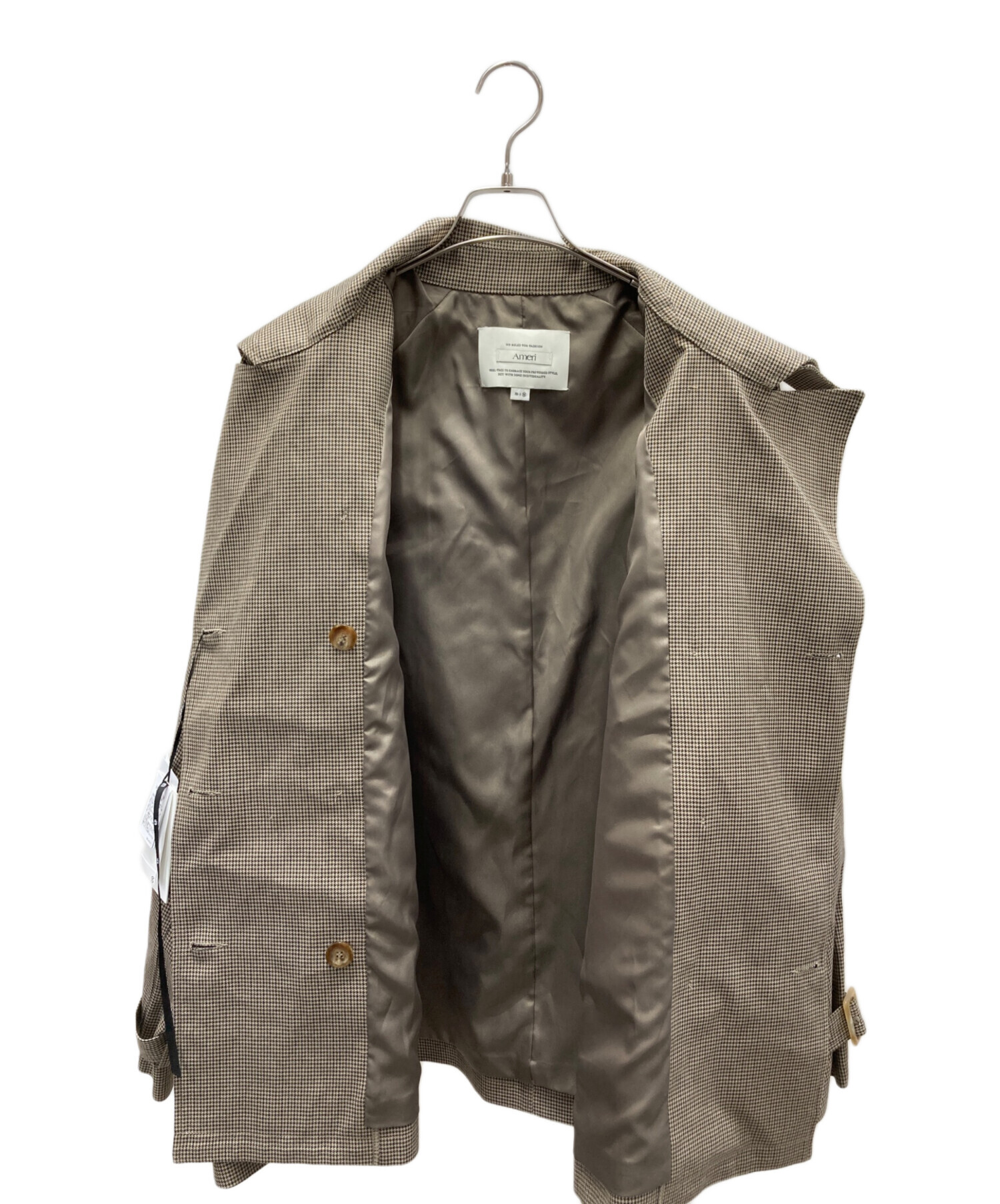 中古・古着通販】AMERI (アメリ) DADDY MIDI TRENCH COAT ミックス