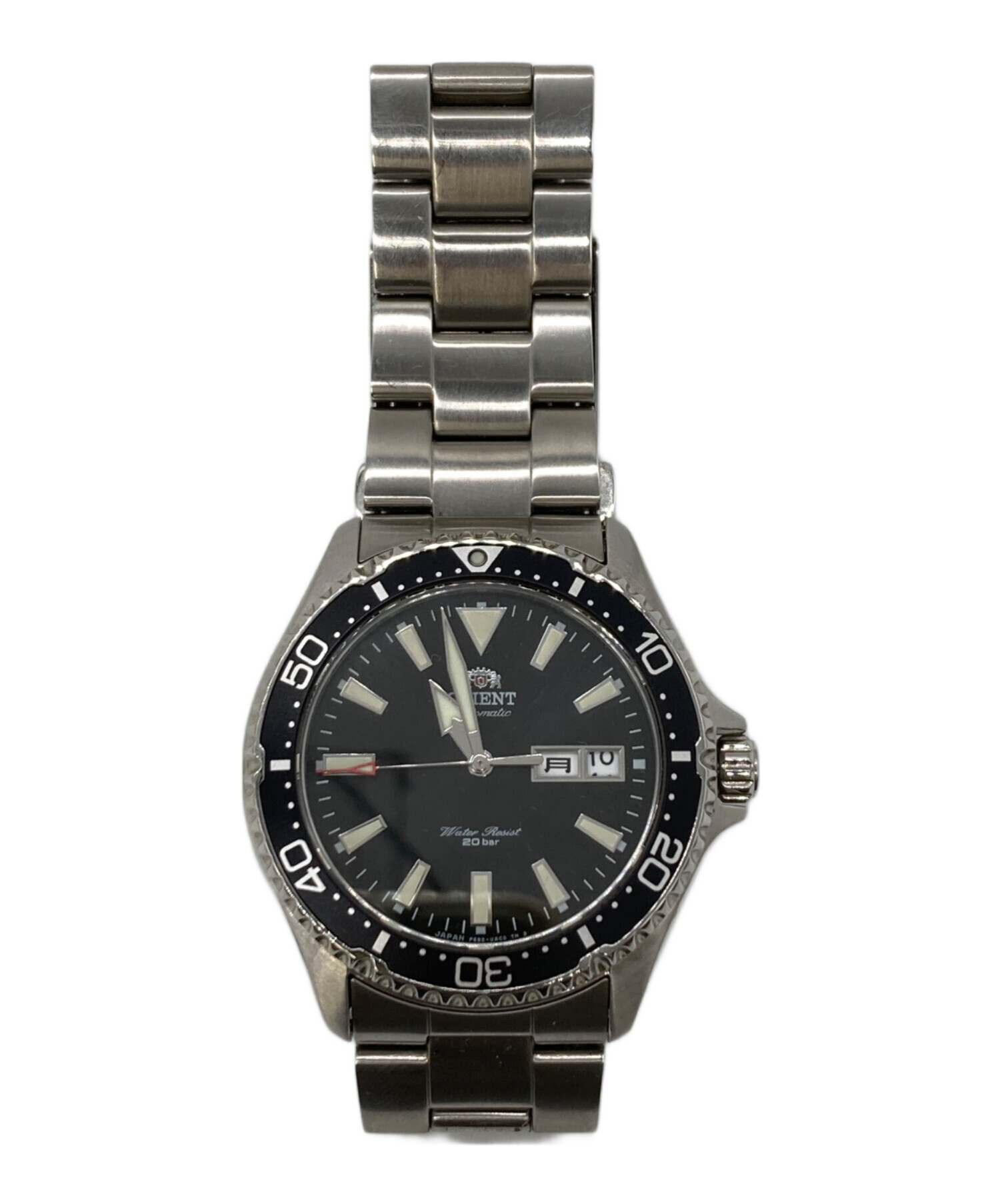 ORIENT スポーツウォッチ シルバー/ブラック 中古・古着通販】ORIENT (オリエント) スポーツダイバーオートマチック