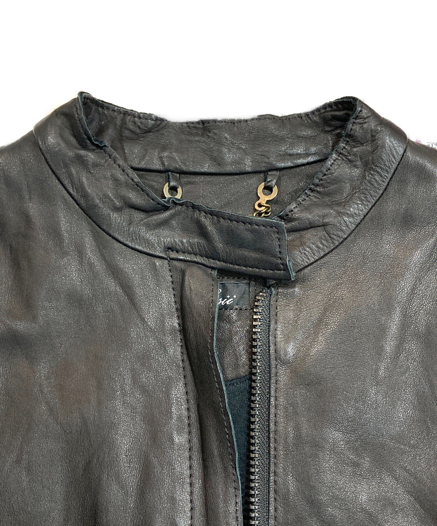 美品‼️sisiiシングルライダース　ジャケット　XS 中古・古着通販】sisii (シシ) シングルライダースジャケット ブラック