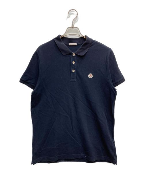 中古・古着通販】MONCLER (モンクレール) 鹿の子ポロシャツ ネイビー