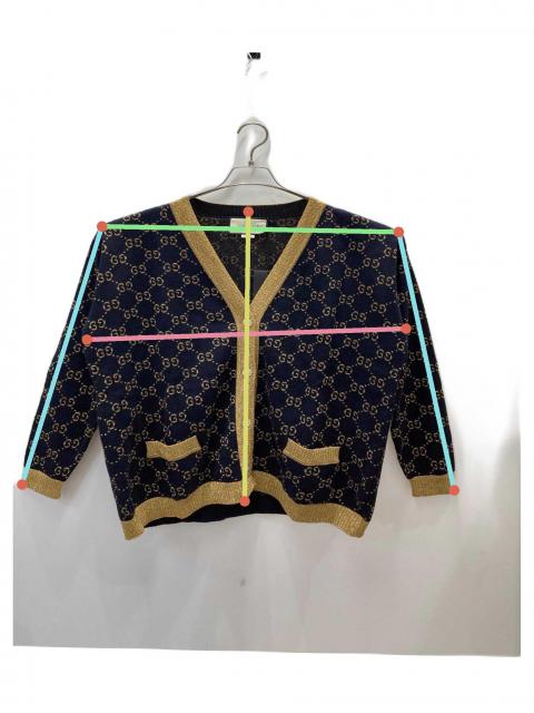 未使用級 GUCCIグッチ ロゴパターン カーディガン 4L 未使用級 GUCCIグッチ ロゴパターン カーディガン 4L 未使用級 GUCCI