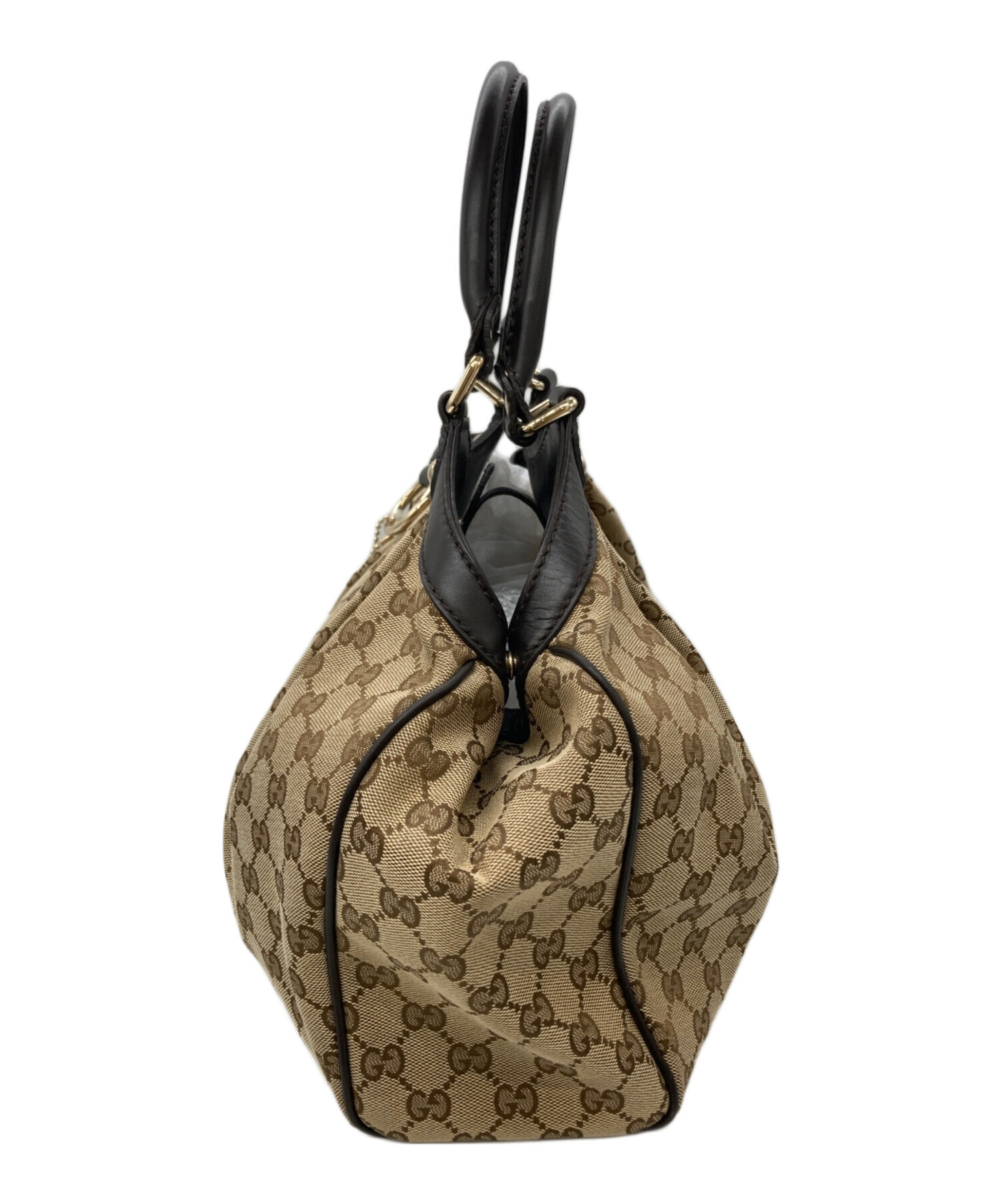 中古・古着通販】GUCCI (グッチ) GGキャンバス スーキーハンドバッグ 