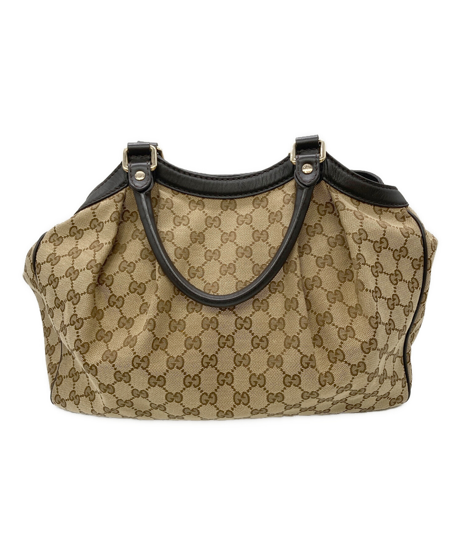 中古・古着通販】GUCCI (グッチ) GGキャンバス スーキーハンドバッグ 
