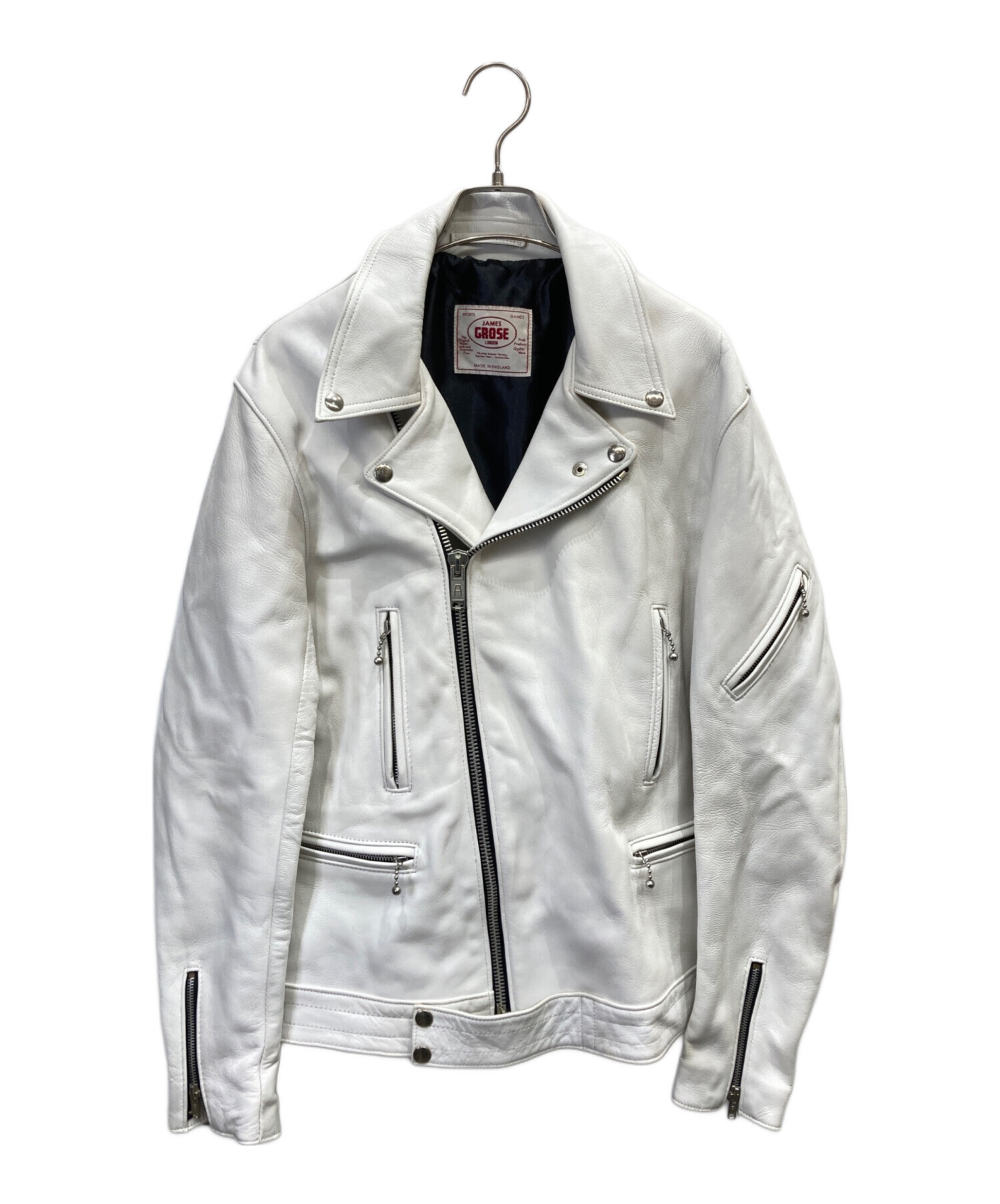 中古・古着通販】JAMES GROSE (ジェームスグロース) ラムレザーダブル