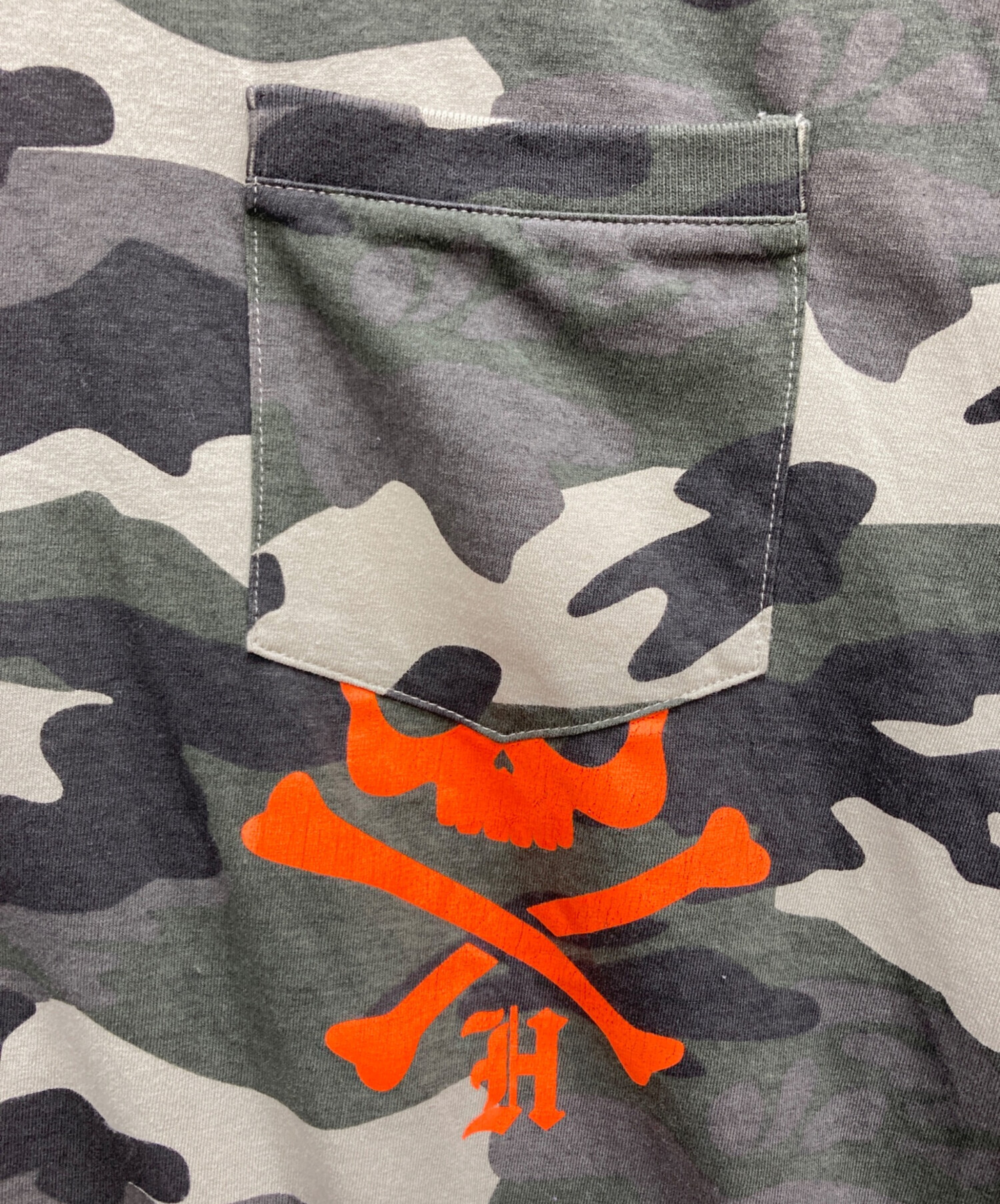 中古・古着通販】HYDROGEN (ハイドロゲン) ポケットTシャツ オリーブ