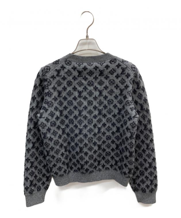 クラシック【極美品】ルイヴィトン　ウールVネックニット　グレーXL 中古・古着通販】LOUIS VUITTON (ルイ ヴィトン) ブラッシュド
