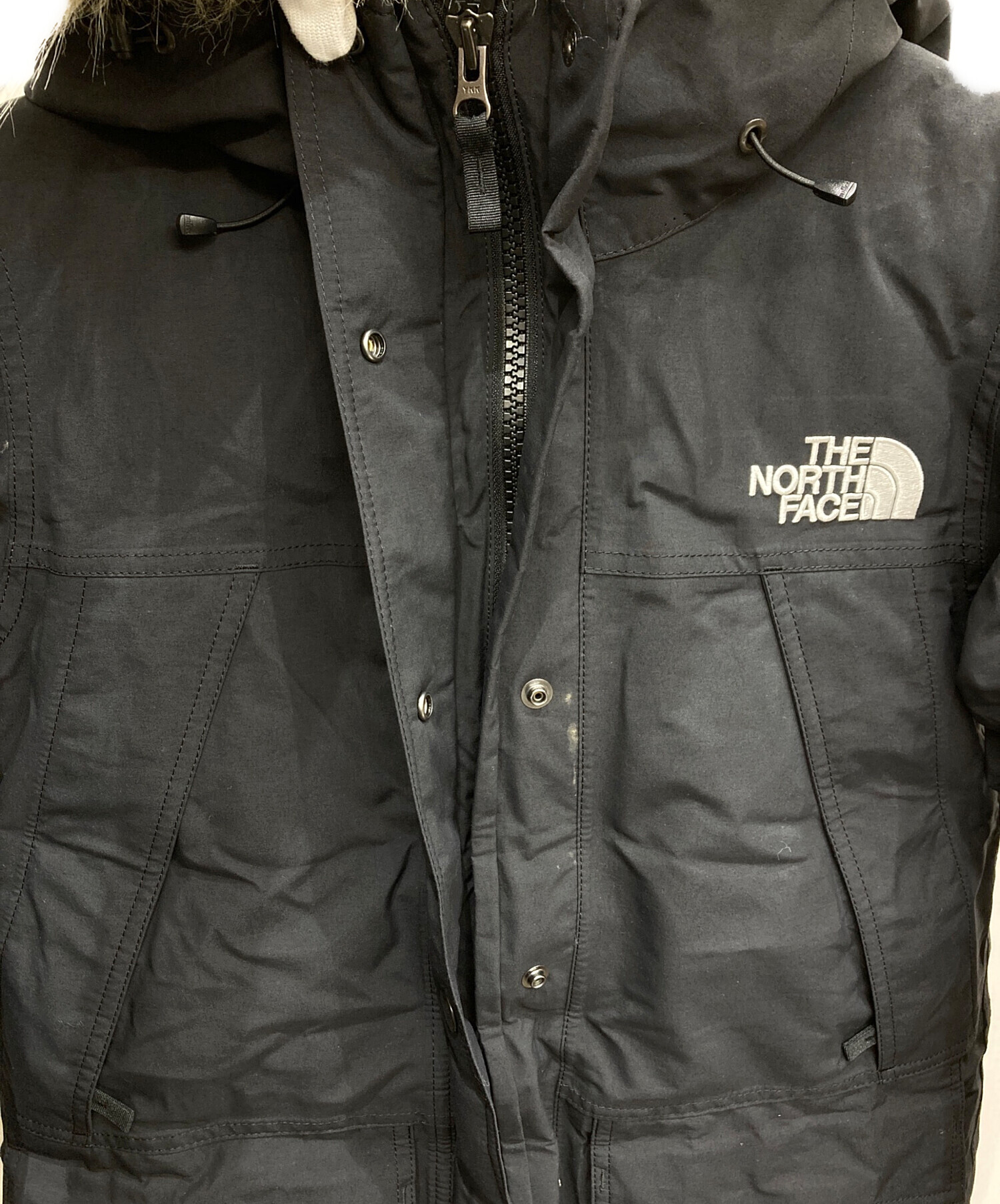 ノースフェイス ダウンジャケット コート フード 古着 2XL 黒 12886 中古・古着通販】THE NORTH FACE (ザ ノース フェイス) Mountain Down