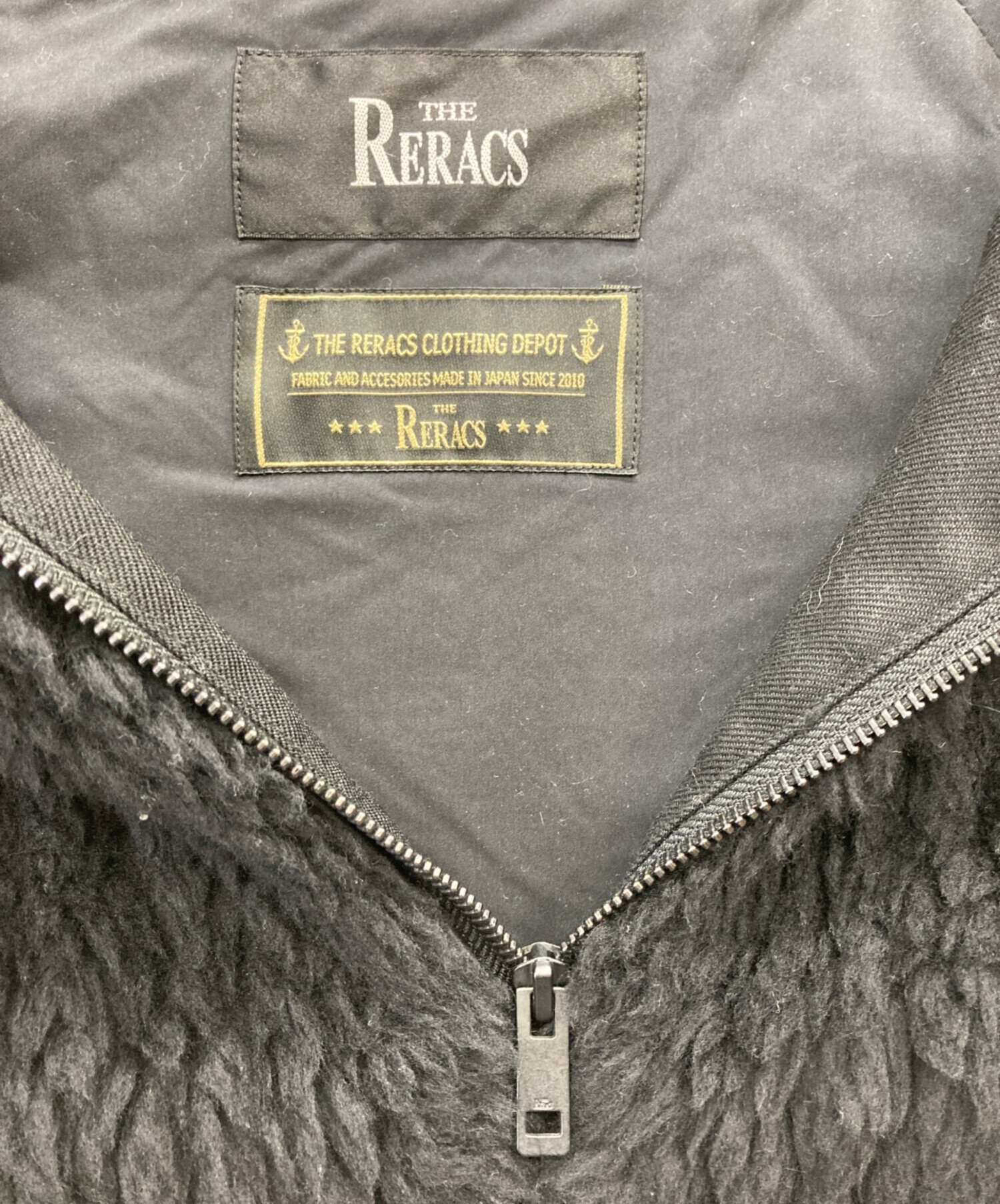 中古・古着通販】THE RERACS (ザ リラクス) ボアジャケット ブラック 