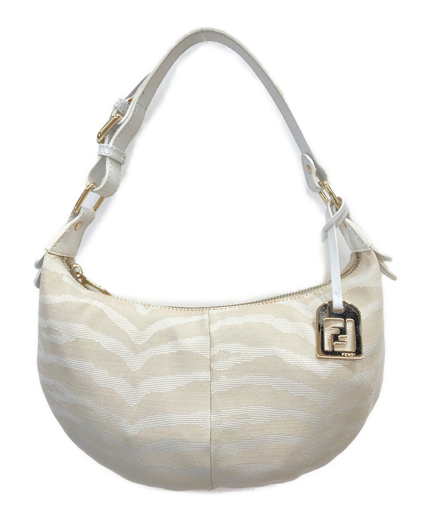中古・古着通販】FENDI (フェンディ) ゼブラミニハンドバッグ 