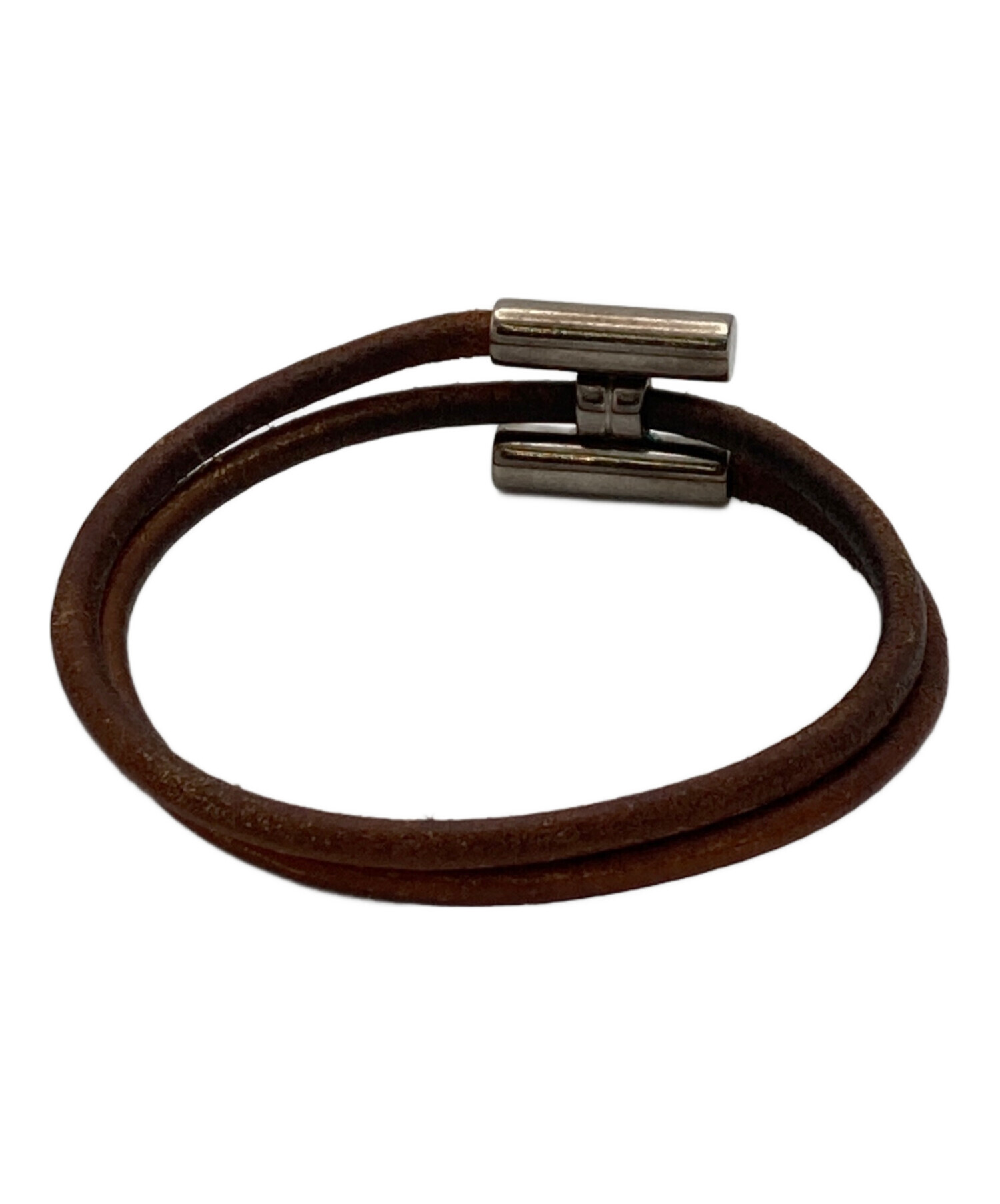 中古・古着通販】HERMES (エルメス) トゥルニトレザーブレスレット