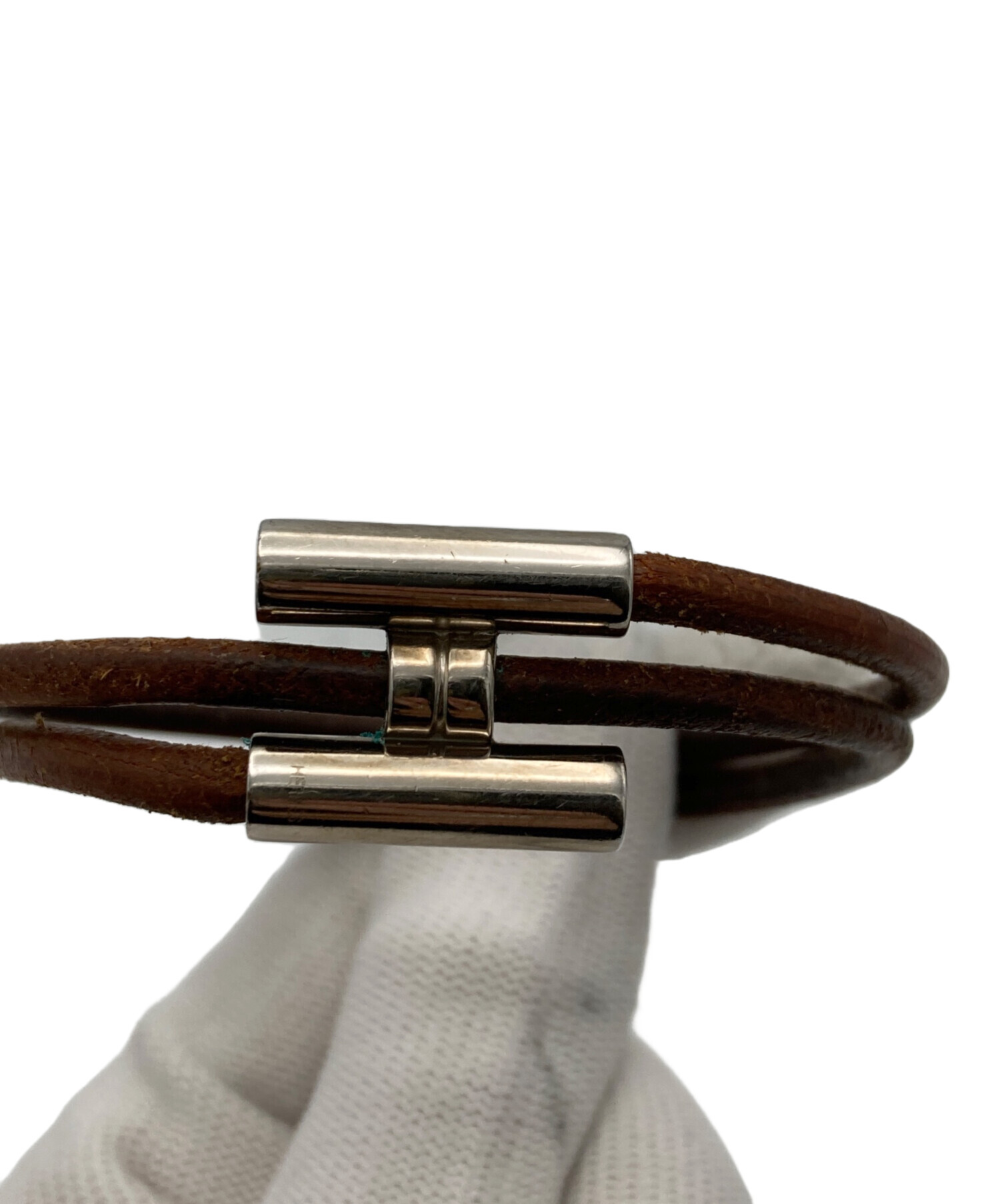 中古・古着通販】HERMES (エルメス) トゥルニトレザーブレスレット