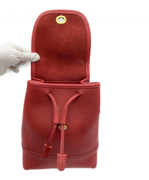 中古・古着通販】COACH (コーチ) ターンロックミニリュック レッド