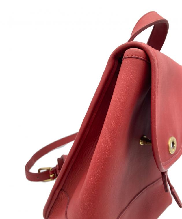 中古・古着通販】COACH (コーチ) ターンロックミニリュック レッド