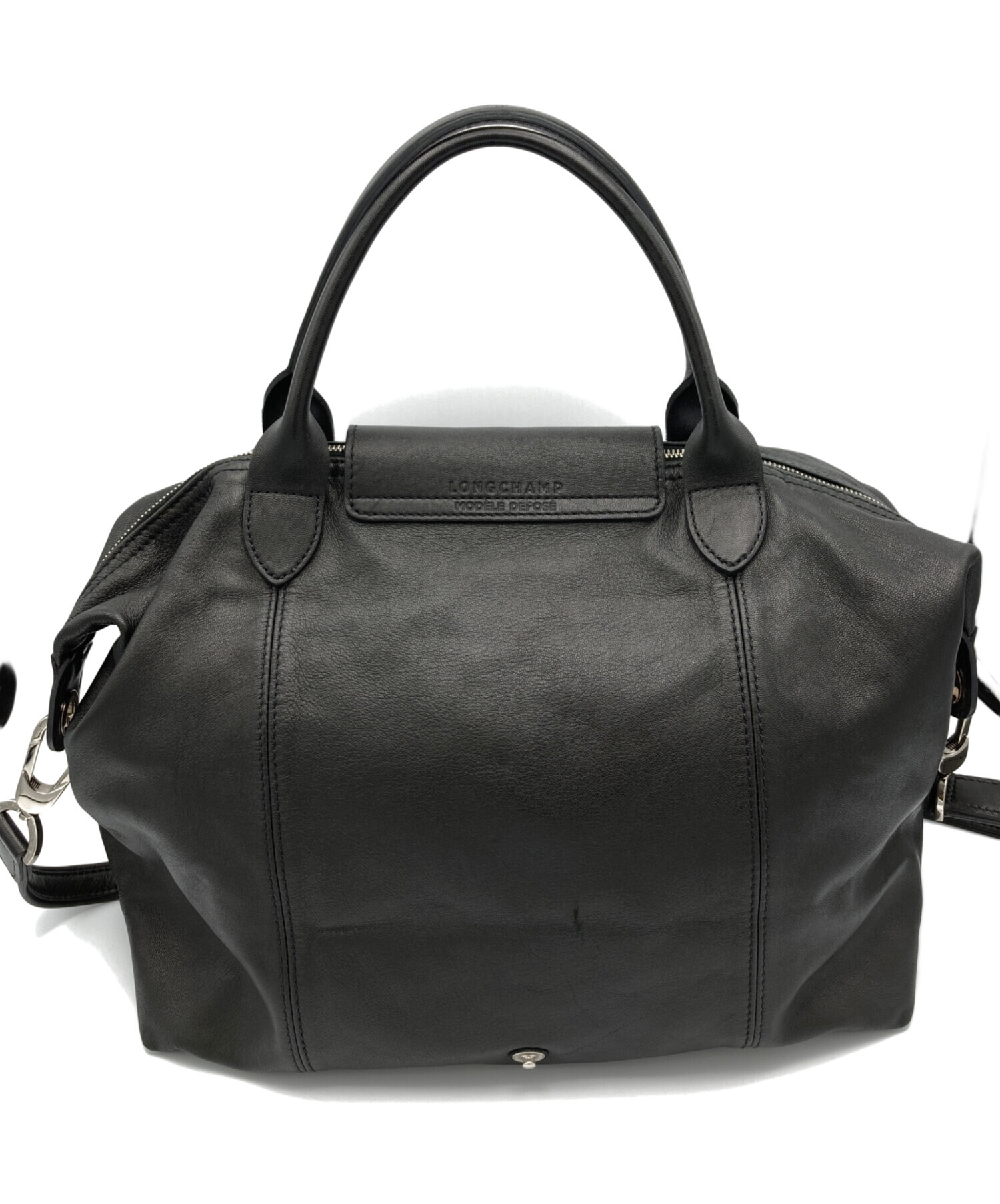 LONGCHAMP ロンシャン レザーショルダー/ハンドバッグ保存袋付き2way 