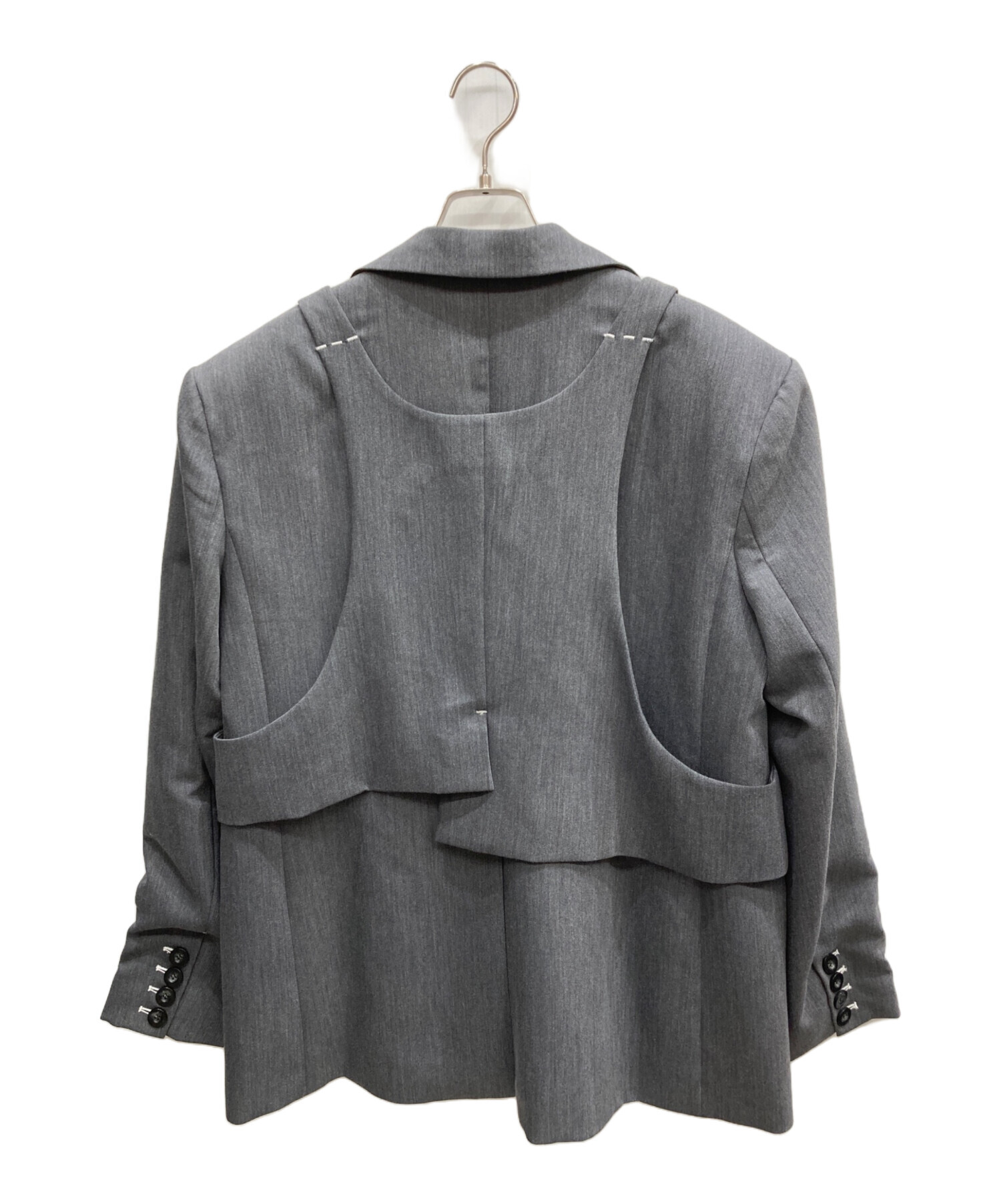 中古・古着通販】OMMO (オーエムエムオー) VEST LAYERED BIG SHOULDER 
