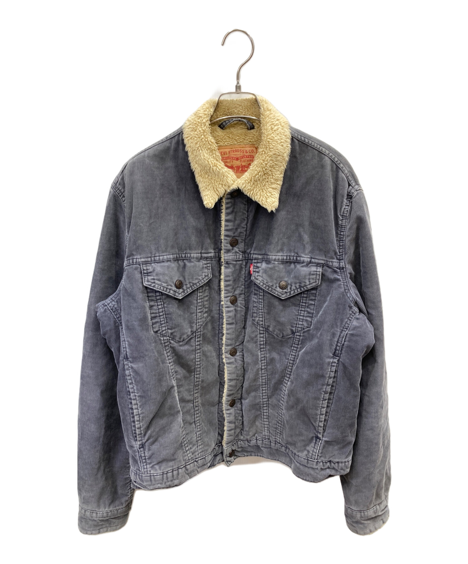 Levi's 裏ボアコーデュロイジャケット ベージュ ウッドボタン XLサイズ Levi's 裏ボアコーデュロイジャケット ベージュ ウッドボタン XLサイズ
