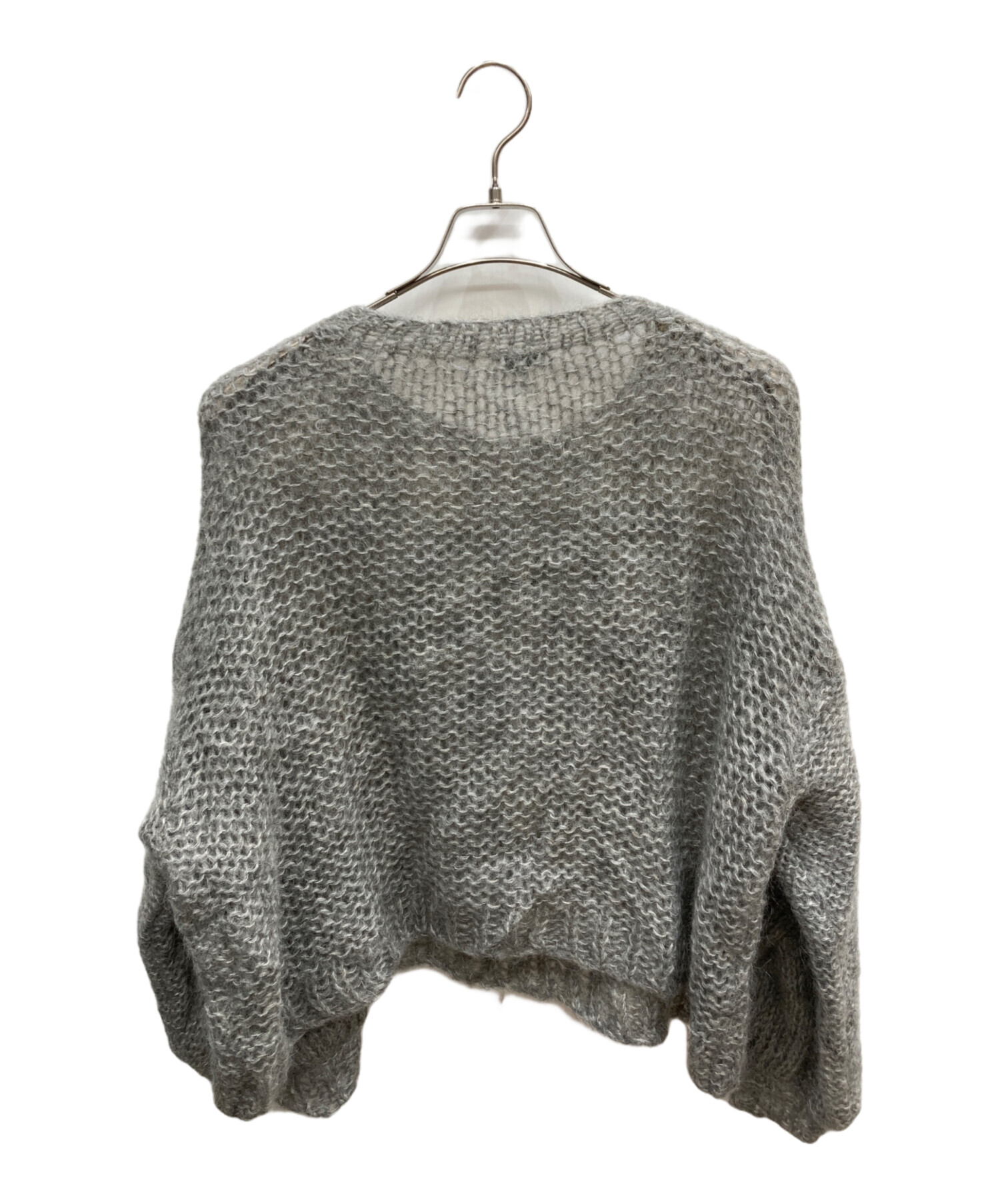 中古・古着通販】LOEWE (ロエベ) アナグラムモヘアニット グレー