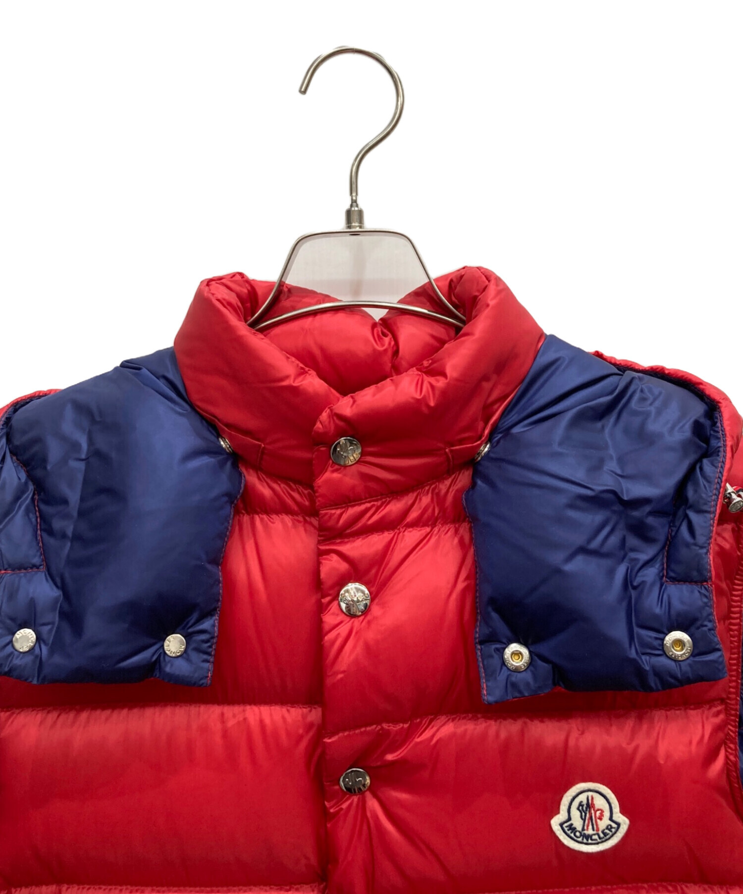 MONCLER モンクレール BILLECART ダウンベスト 赤サイズ2 モンクレール メンズ ベスト MONCLER ブランド ダウンベスト アウター