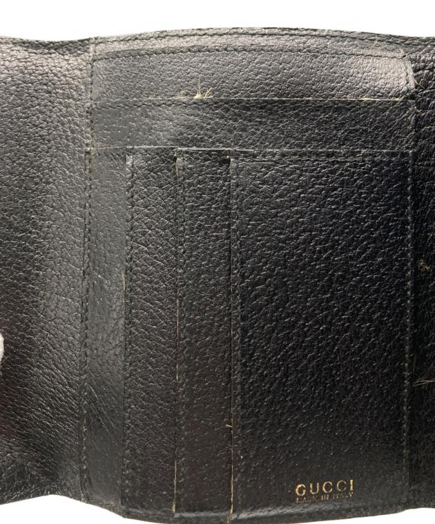 中古・古着通販】GUCCI (グッチ) ホースビット2つ折り財布 ブラック