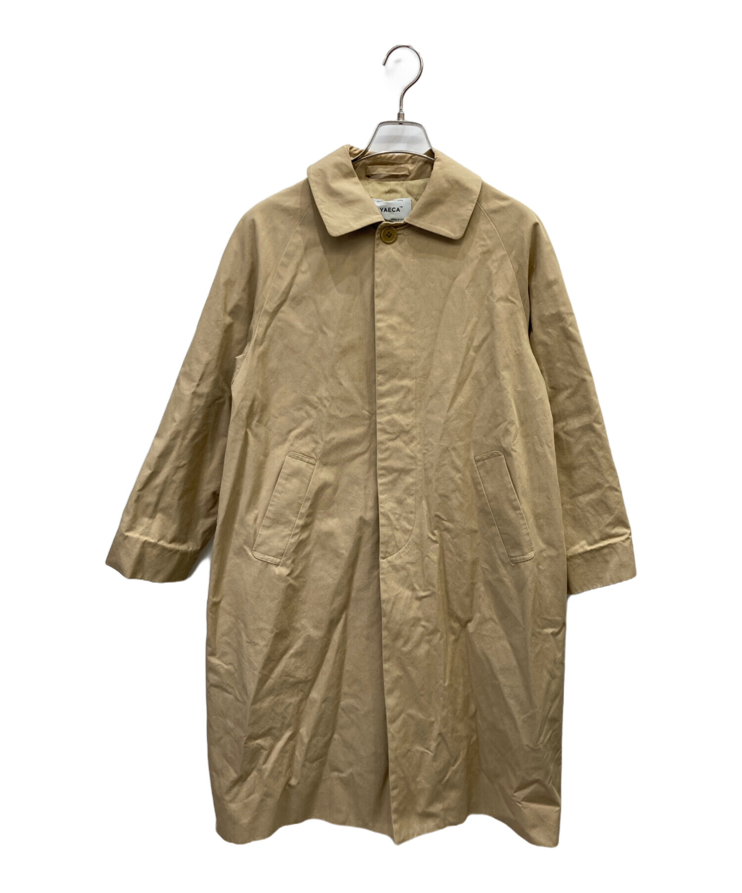 YAECA ヤエカ ステンカラーコート カーキ YAECA ステンカラーコート スタンダード KHAKI 〔レディース〕【61502