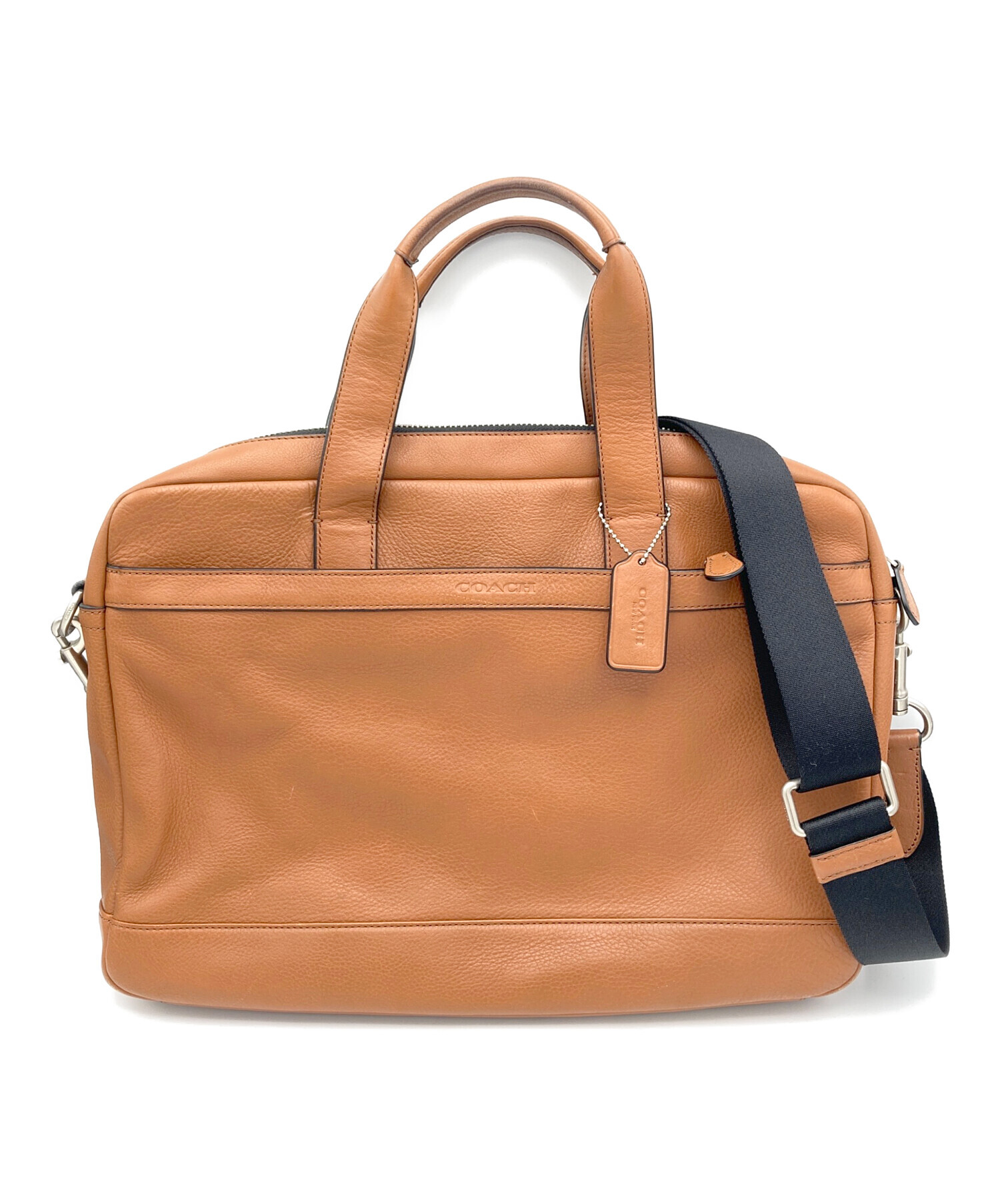 COACH コーチビジネスバッグメンズ本革　2way ショルダーバッグブラウン 中古・古着通販】COACH (コーチ) 2WAYビジネスバック ブラウン