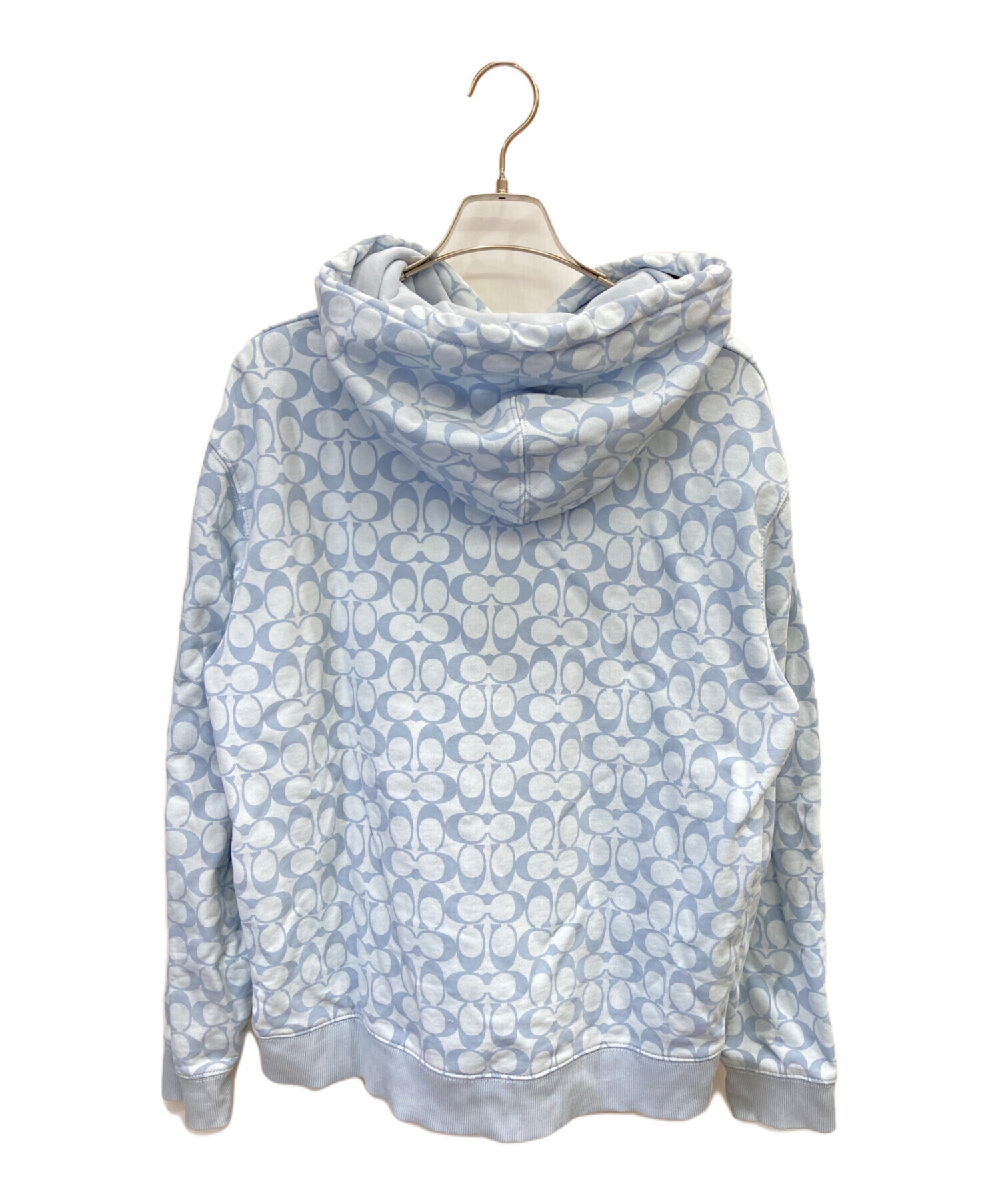 中古・古着通販】COACH (コーチ) シグネチャーロゴパーカー ブルー