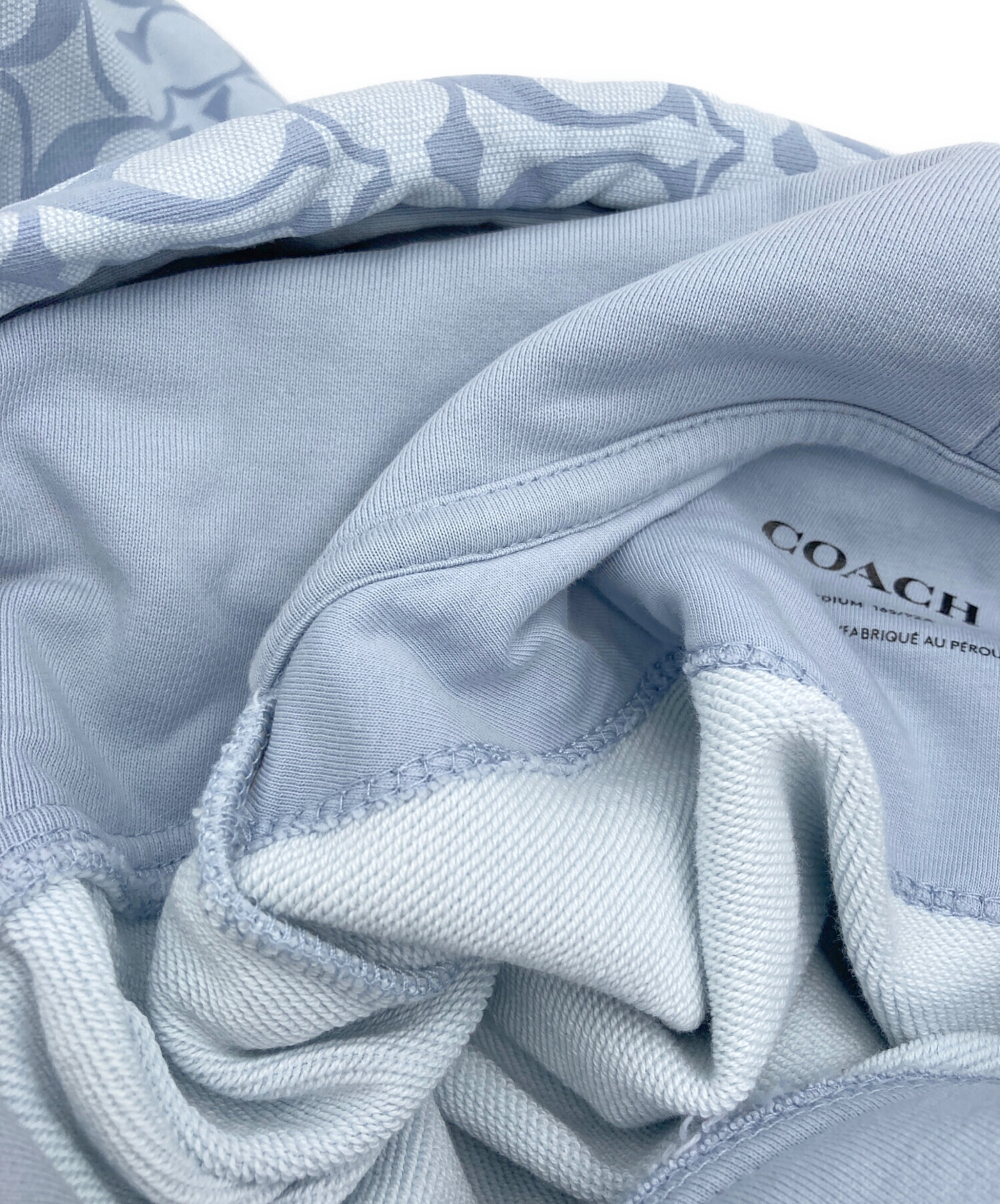 中古・古着通販】COACH (コーチ) シグネチャーロゴパーカー ブルー