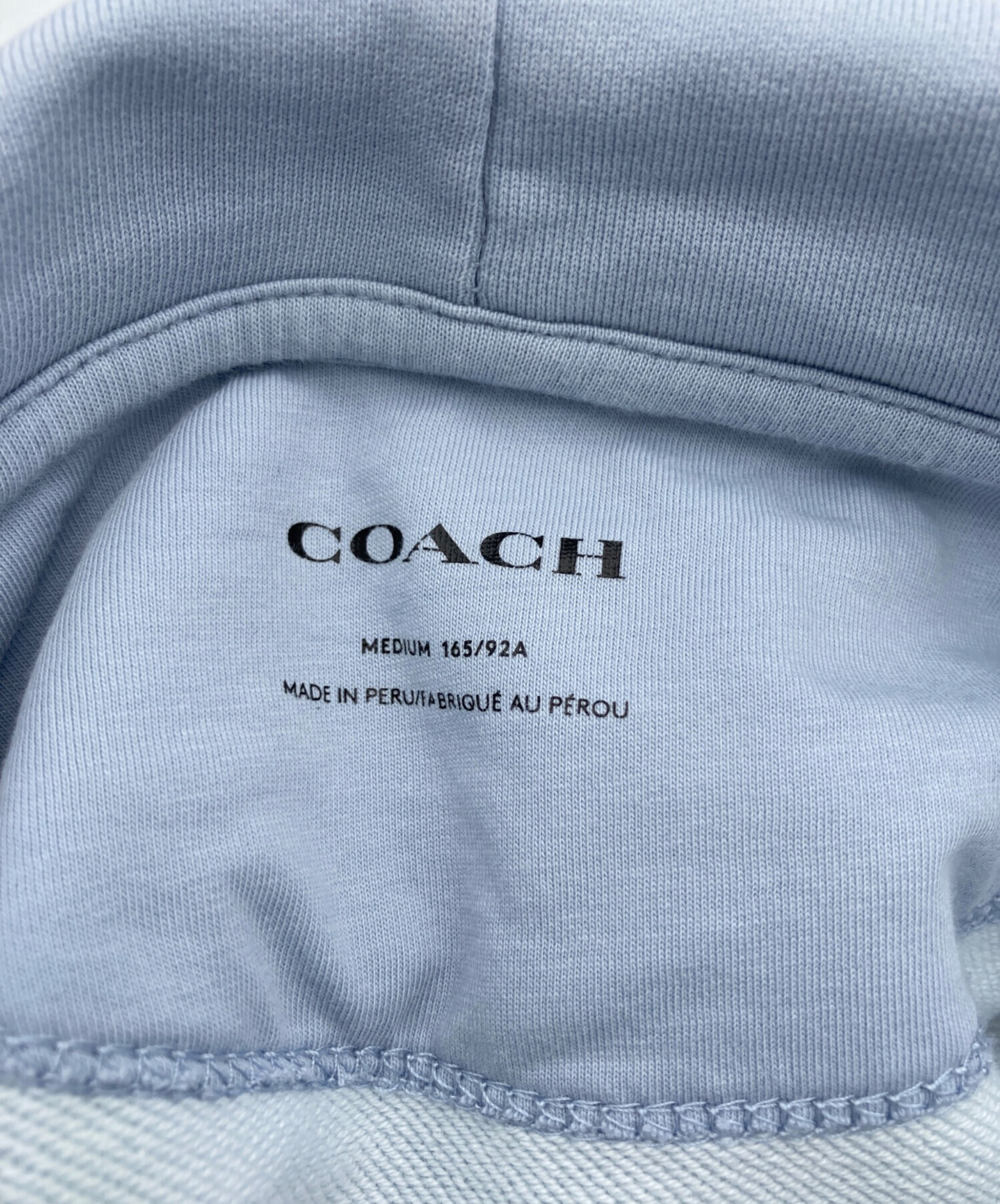 中古・古着通販】COACH (コーチ) シグネチャーロゴパーカー ブルー
