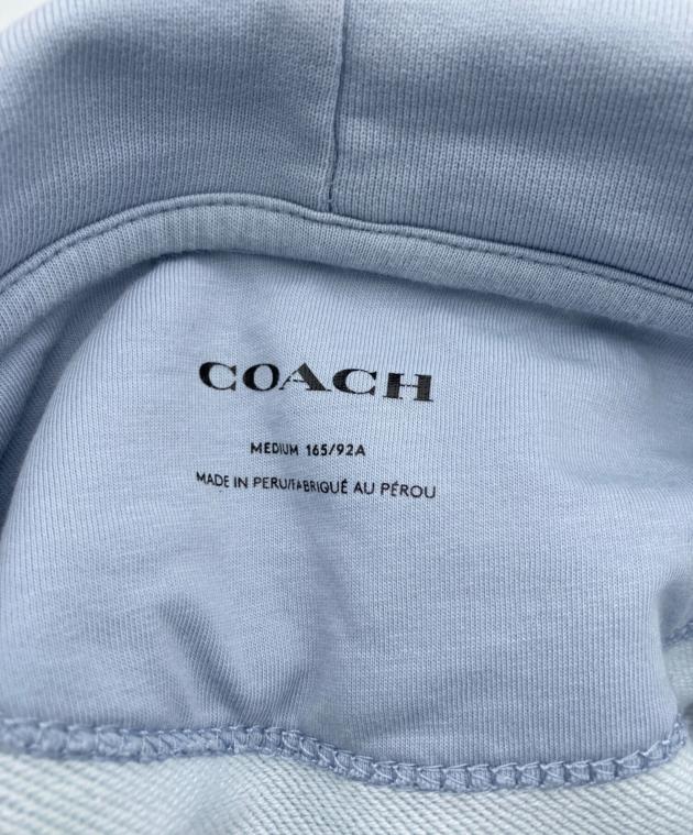 中古・古着通販】COACH (コーチ) シグネチャーロゴパーカー ブルー