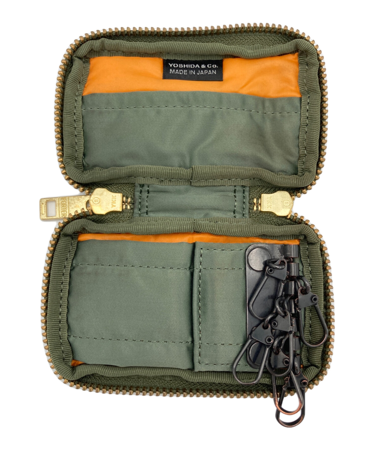 中古・古着通販】PORTER (ポーター) TANKER 6連キーケース セージ