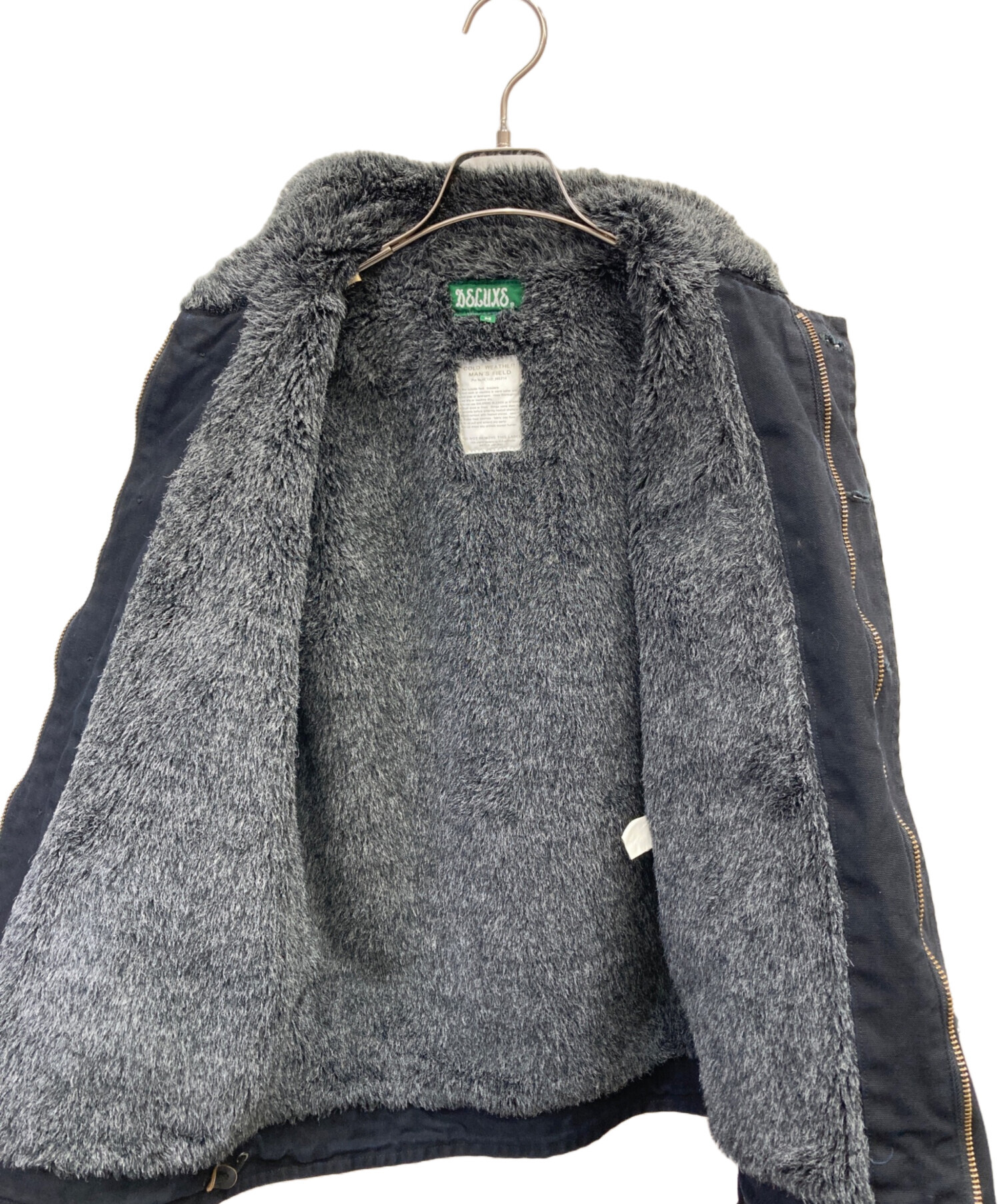 中古・古着通販】DELUXE (デラックス) N-1 デッキジャケット ブラック 