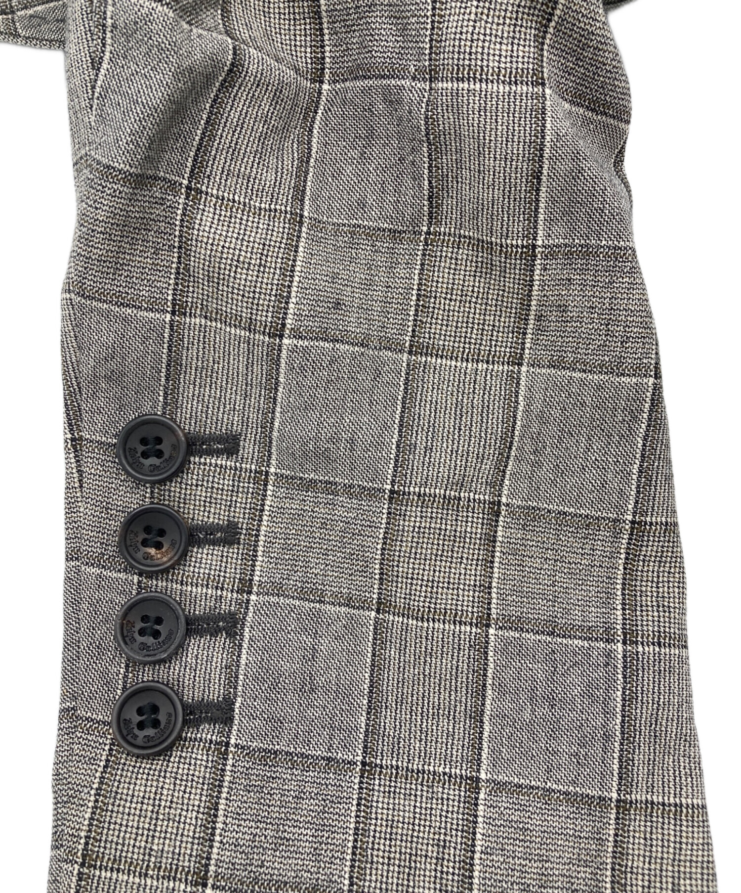 k*.様 【未使用に近い】JOHN GALLIANO テーラードジャケット サイ 中古・古着通販】JOHN GALLIANO (ジョンガリアーノ) ニュースペーパー