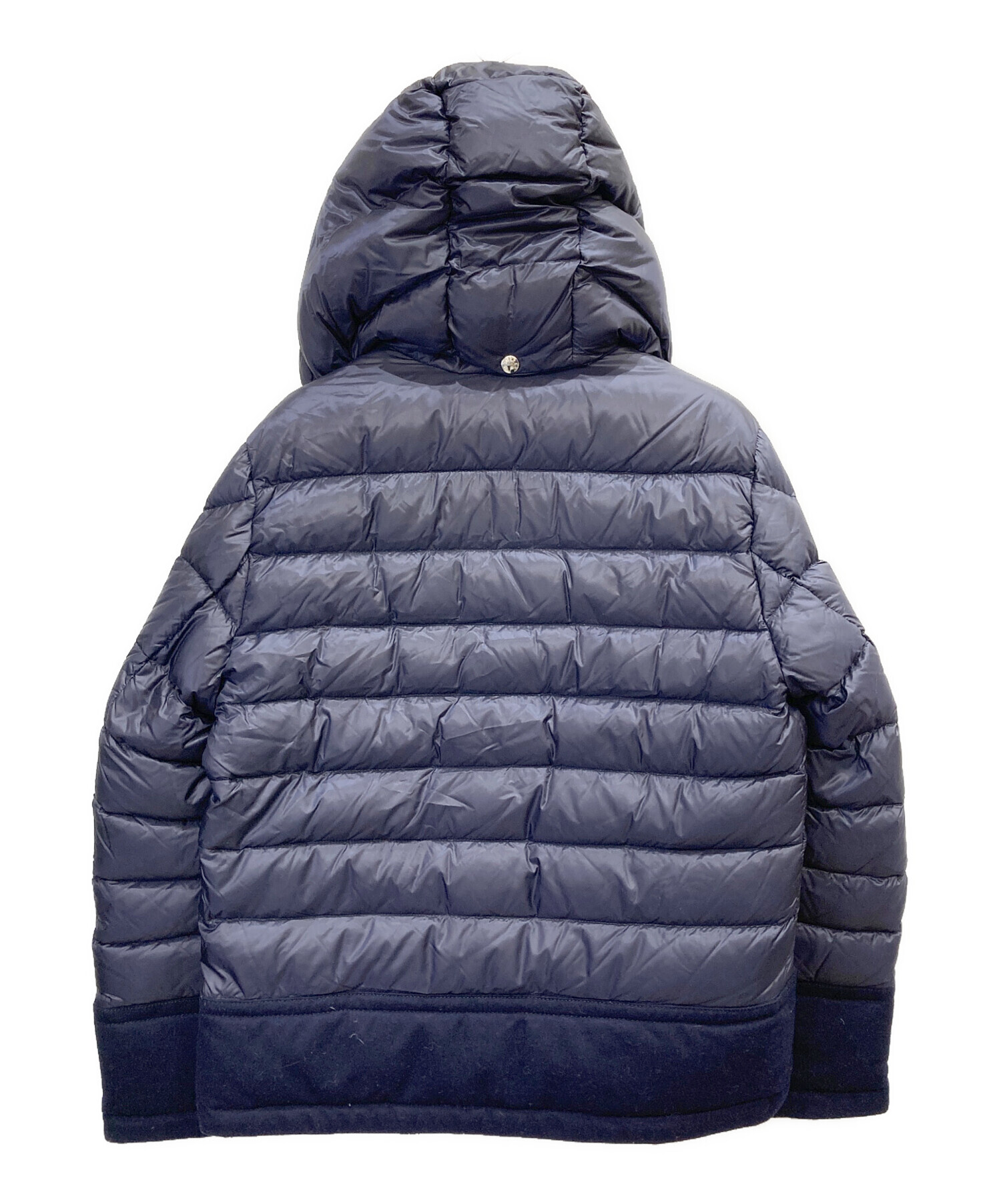 モンクレール MONCLER RIOM ダウンジャケット 衣料品 アウター ナイロン メンズ ネイビー系 【中古】 中古・古着通販】MONCLER (モンクレール) RIOM/ダウンジャケット