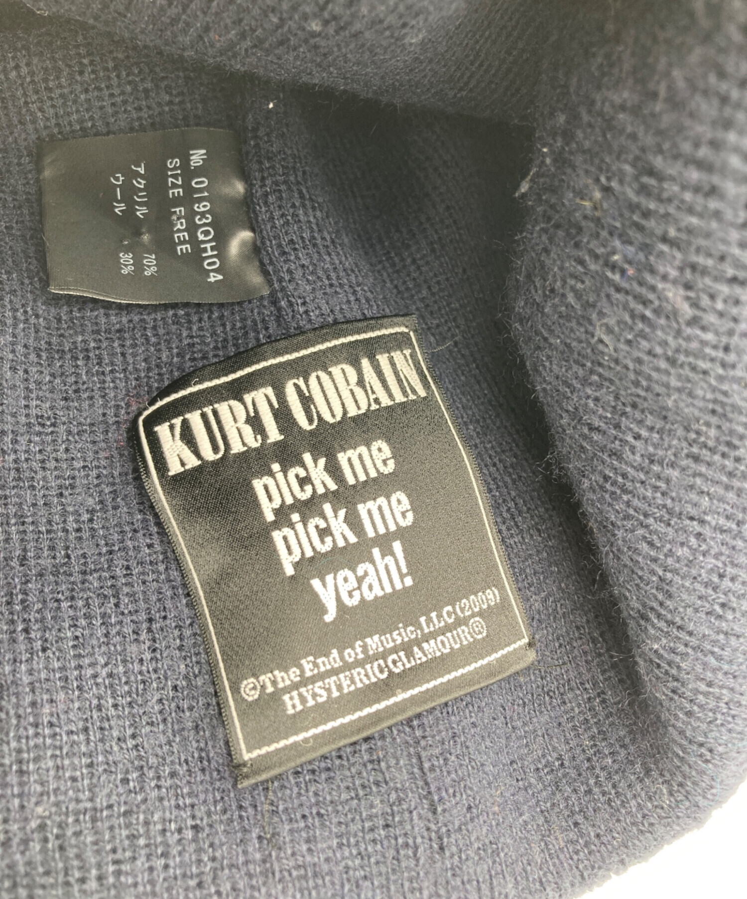 ヒステリックグラマー Kurt Cobain プリント セーター M グレー 【公式 
