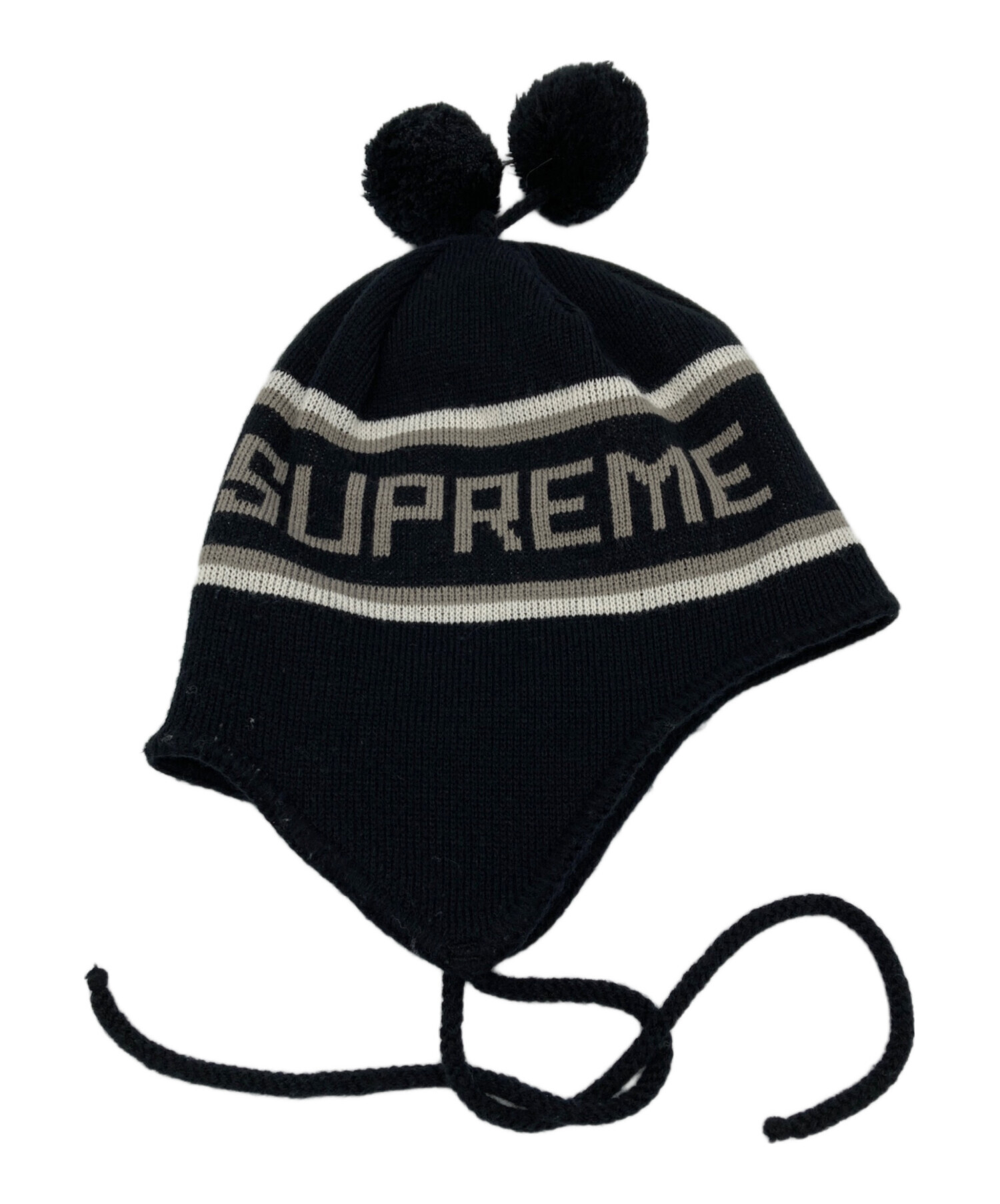 中古・古着通販】SUPREME (シュプリーム) Earflap Beanie ブラック