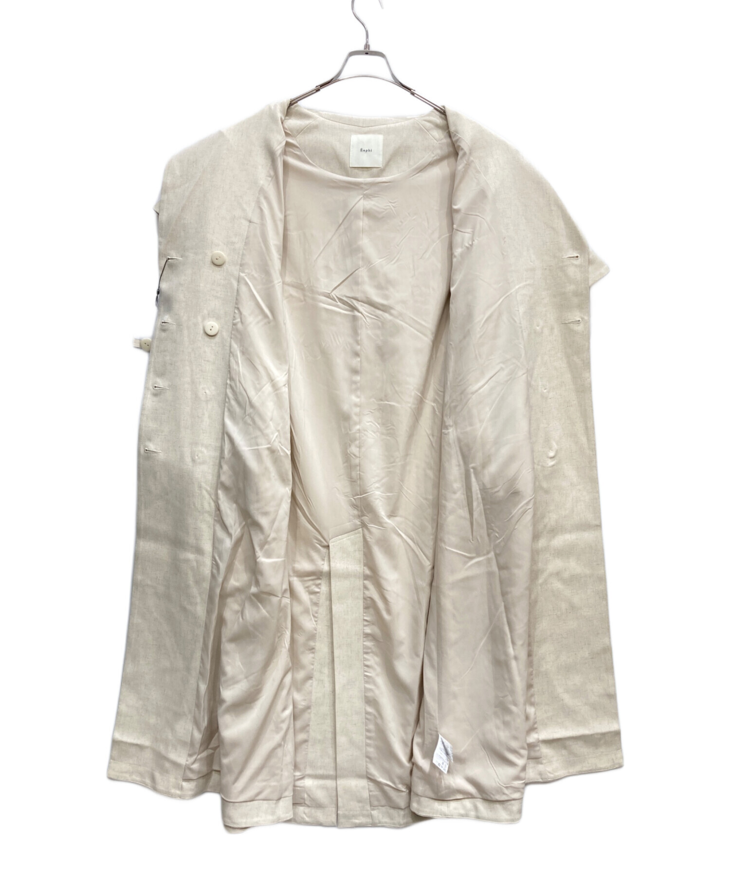 中古・古着通販】Eaphi (エフィ) ASYMMETRY CAPE TRENCH COAT