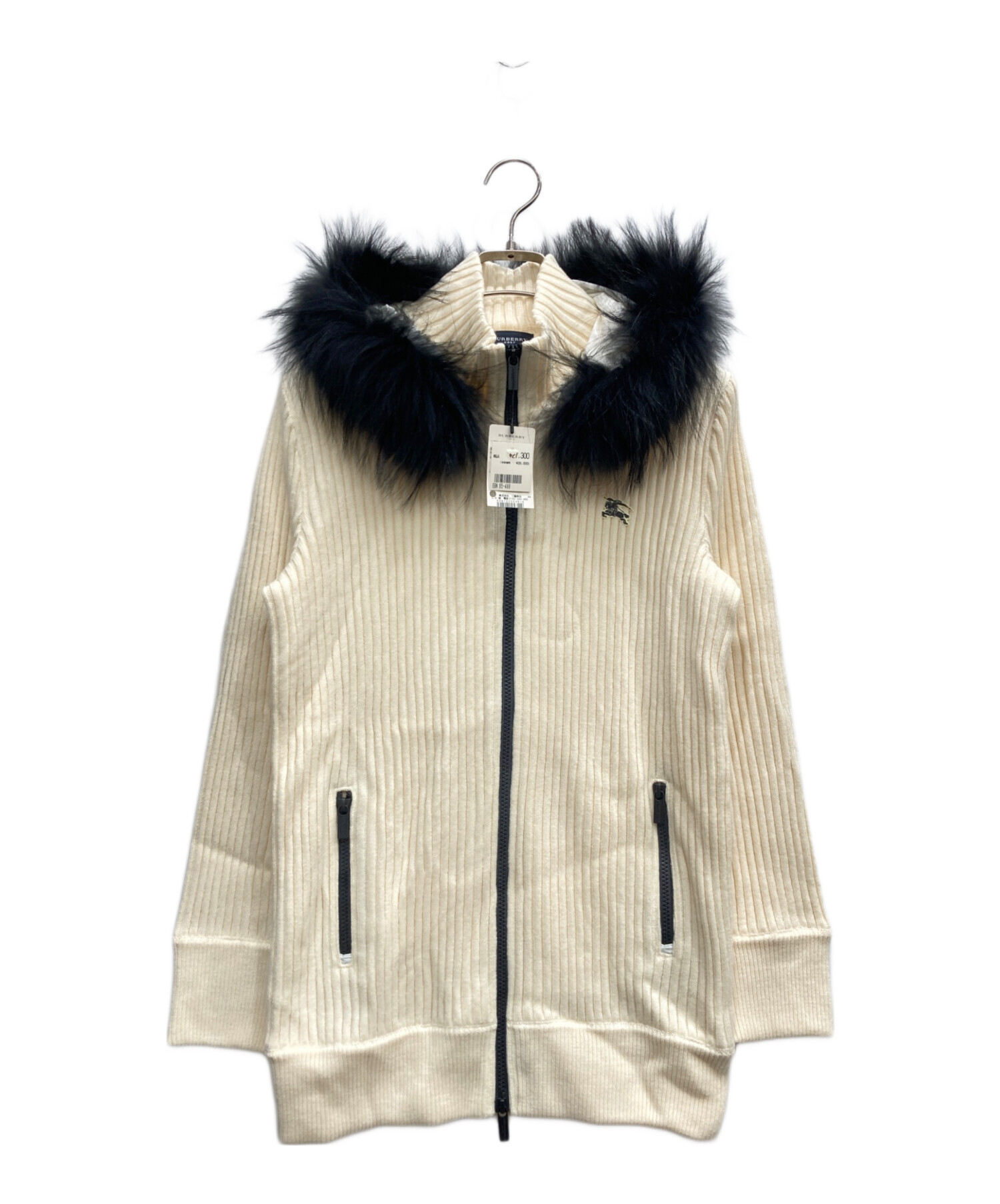 中古・古着通販】BURBERRY GOLF (バーバリーゴルフ) ファー付ニット