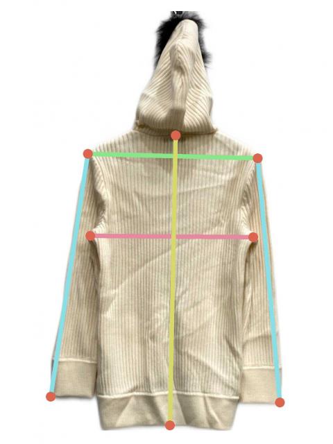 中古・古着通販】BURBERRY GOLF (バーバリーゴルフ) ファー付ニット