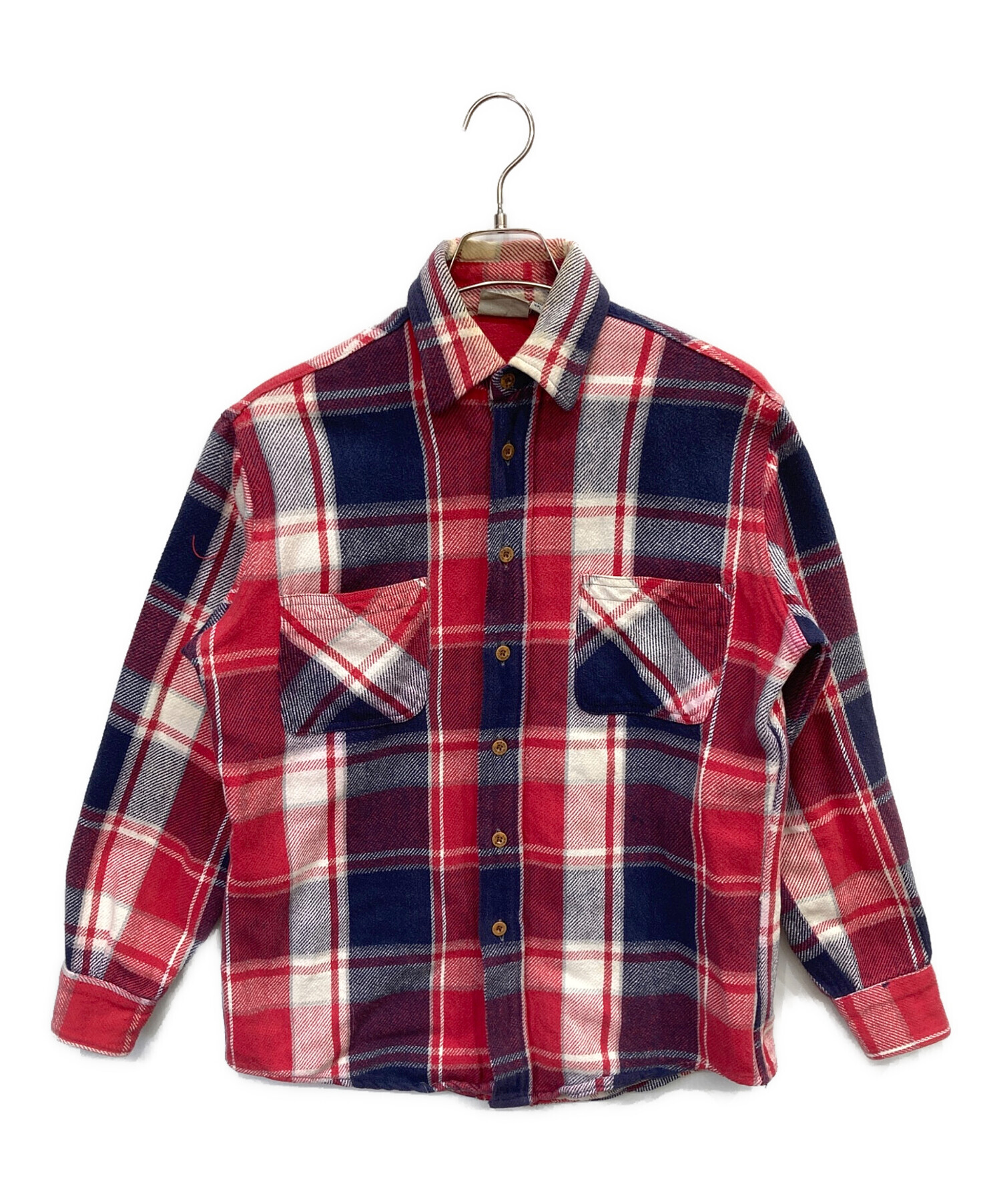 中古・古着通販】BIG MAC (ビッグマック) チェックネルシャツ レッド