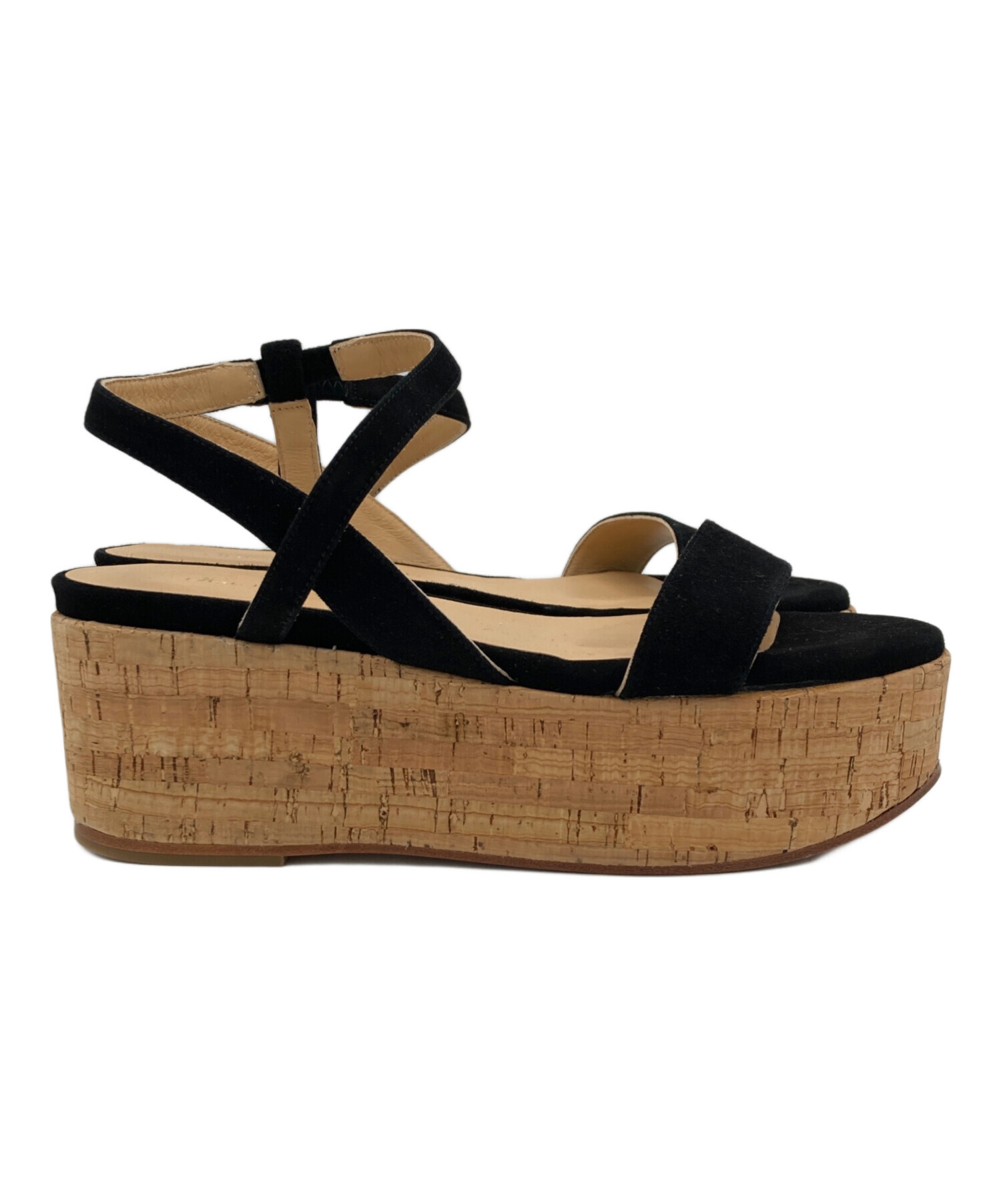 PELLICO サンダル 35.5 ベージュ×ブラック 中古・古着通販】PELLICO SUNNY (ペリーコサニー) ウェッジソール